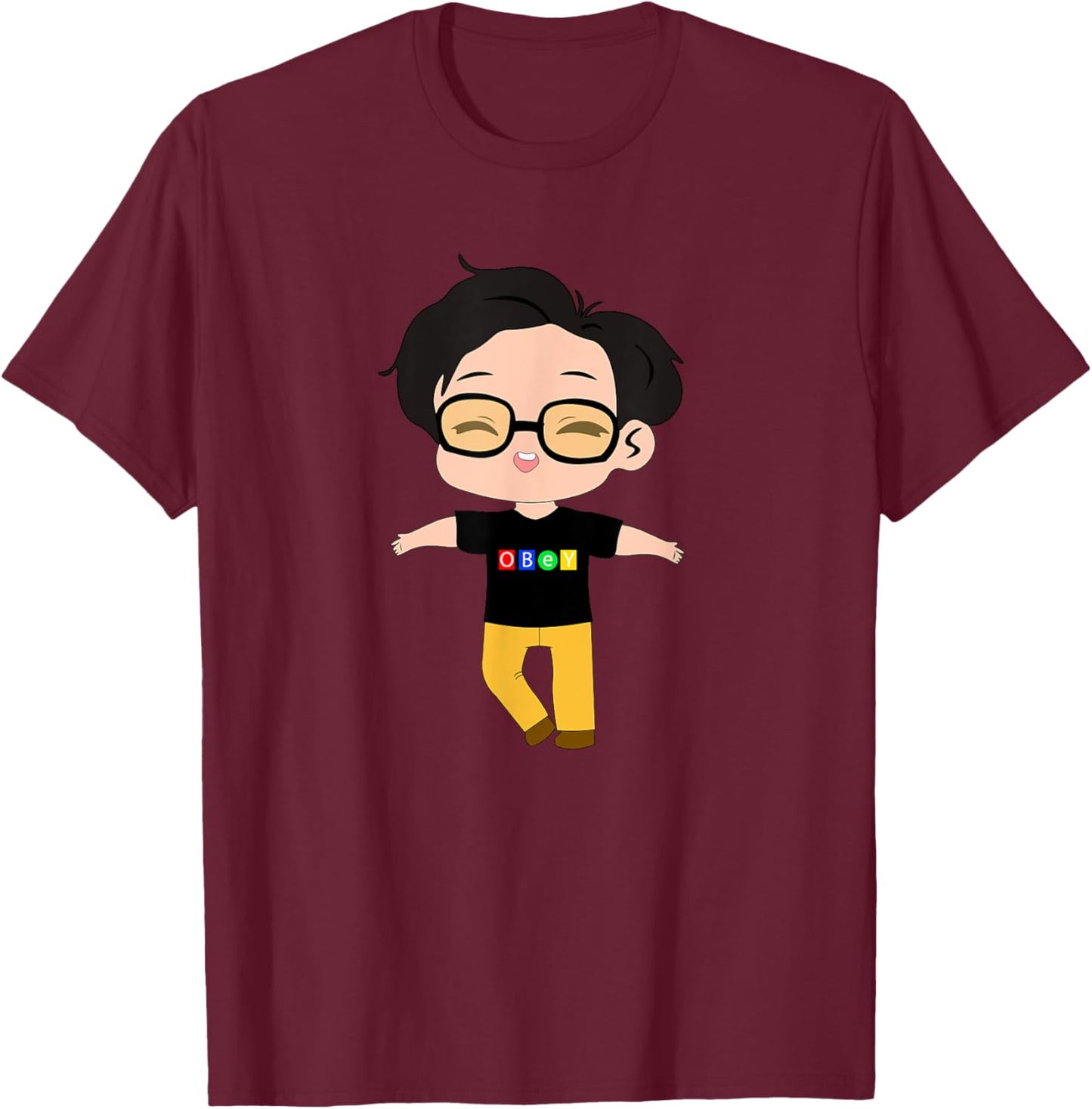 Hobi Obey T-Shirt - T-Shirt | Maroon
