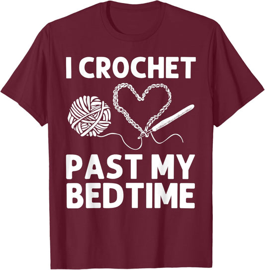 Best Crocheting Art Women Crocheter Crochet Lover T-Shirt - T-Shirt | Maroon