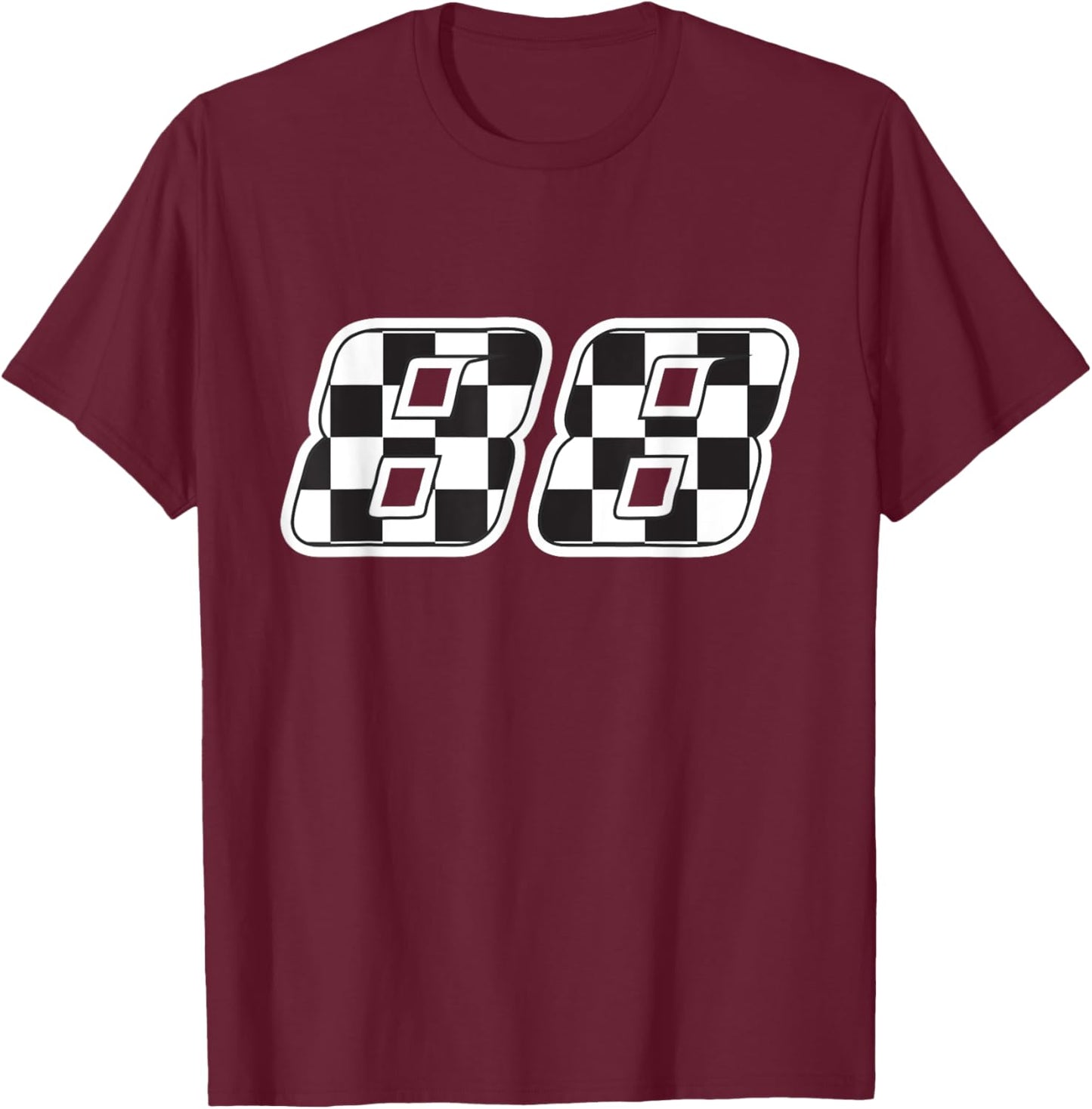 Pit Crew Costume Car Racing 88 Auto Car Race Pit Racer T-Shirt - T-Shirt | Maroon
