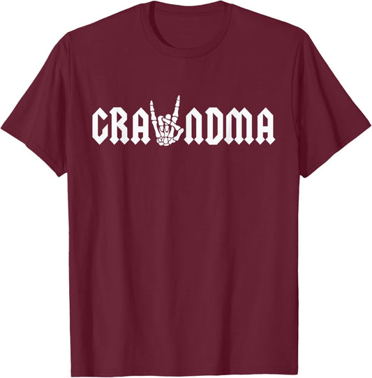 Grandma Of The Bad Two the Bone Birthday 2 Years Old T-Shirt - T-Shirt | Maroon