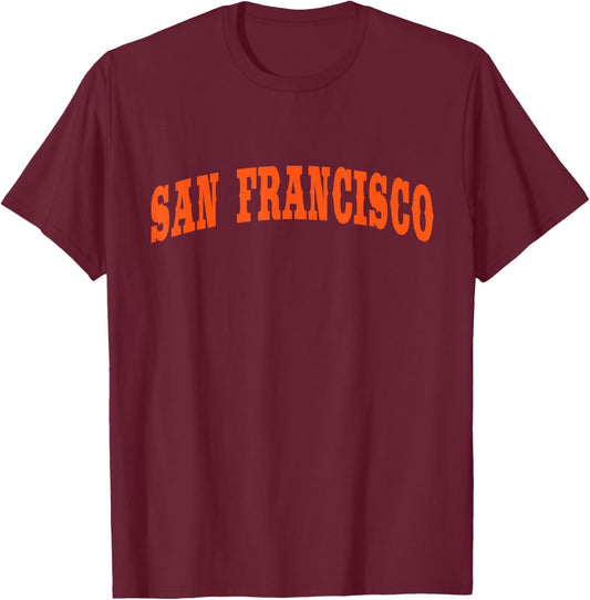 SAN FRANCISCO - Throwback Design - Classic T-Shirt - T-Shirt | Maroon