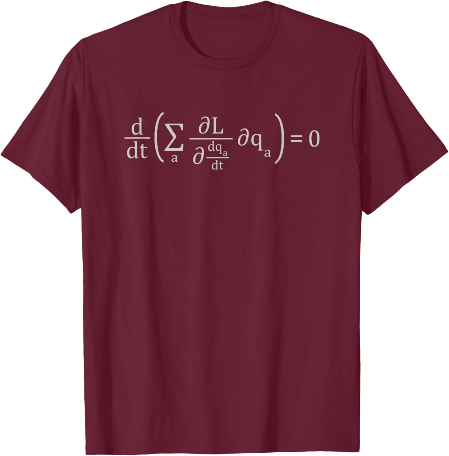 Noether Theorem | Nerdy Science Physics Maths T-Shirt - T-Shirt | Maroon