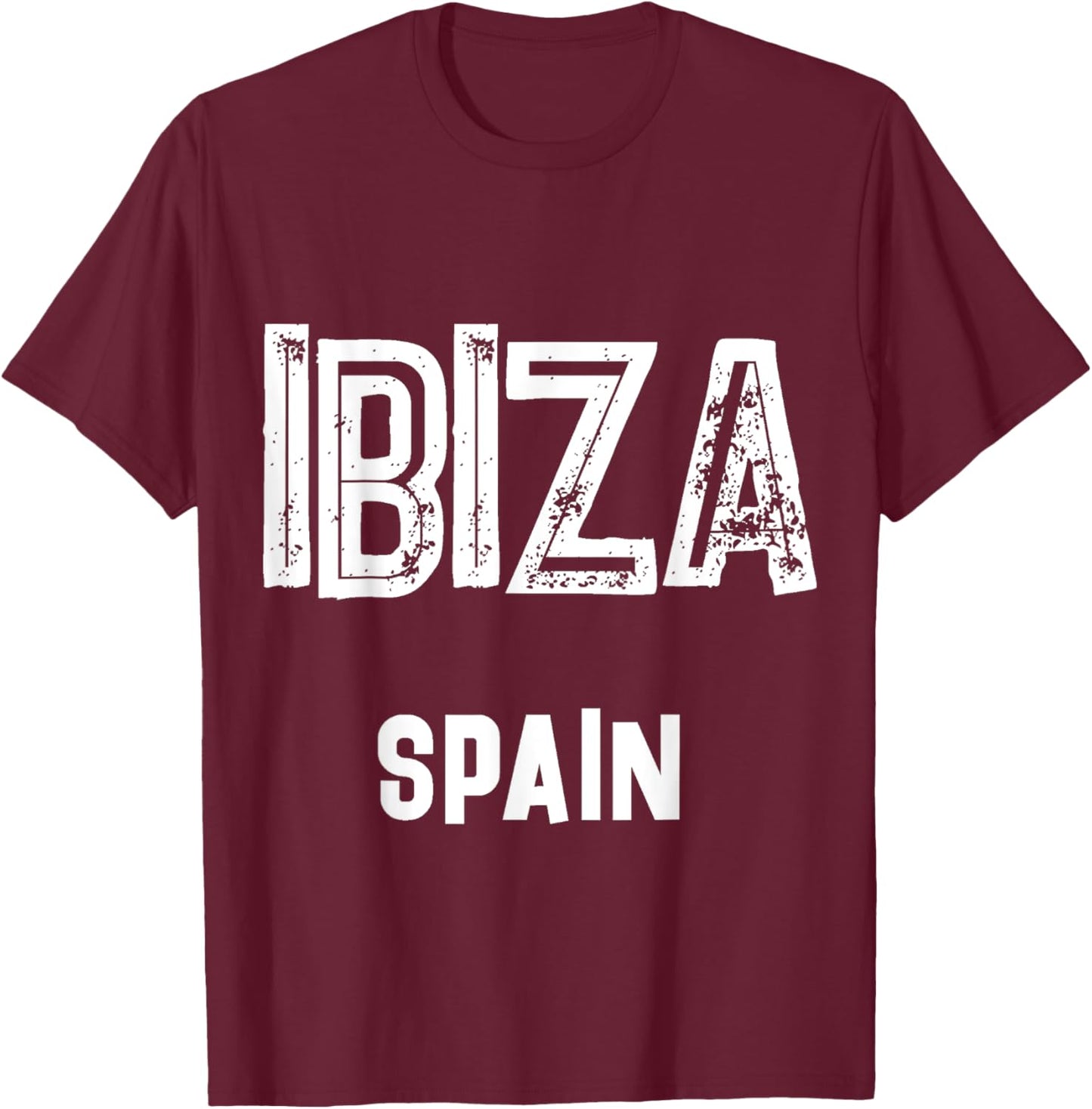 Ibiza Spain T-Shirt - T-Shirt | Maroon