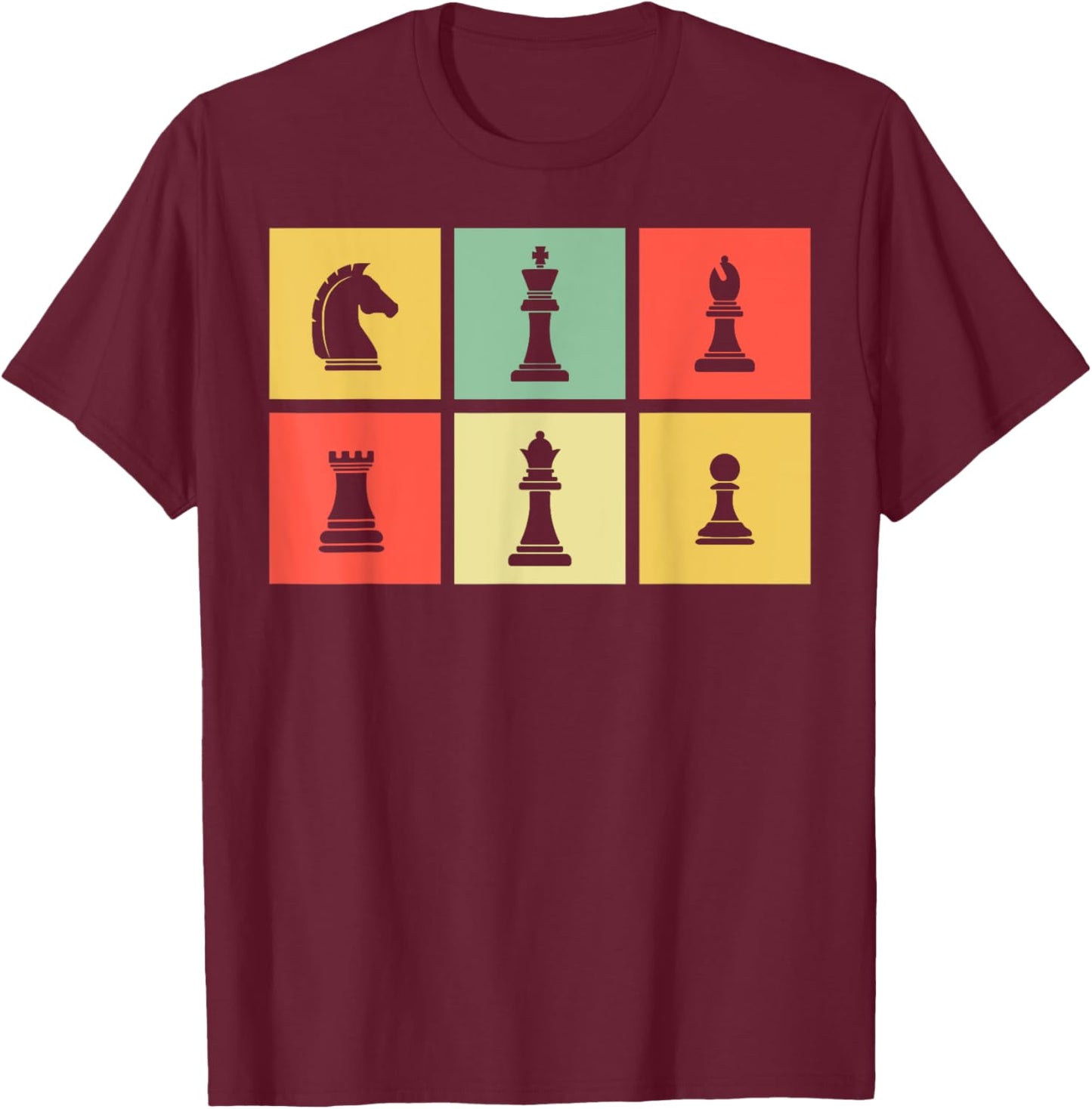 Unique Chess Themed Women Chess Player Chess Lover T-Shirt - T-Shirt | Maroon