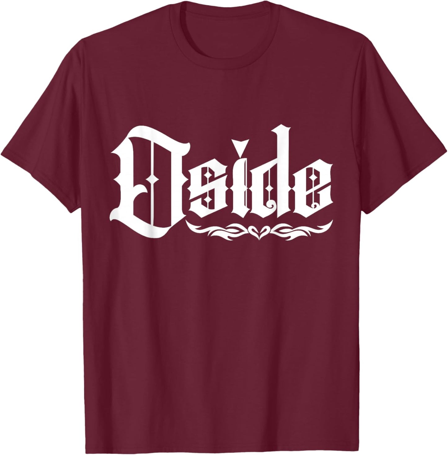 Oside Oceanside San Diego California T-Shirt - T-Shirt | Maroon