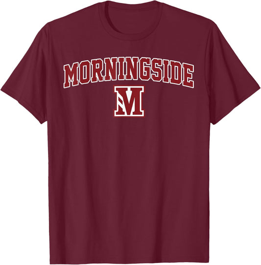 Morningside University Arch Vintage Sports Design Men Women T-Shirt - T-Shirt | Maroon