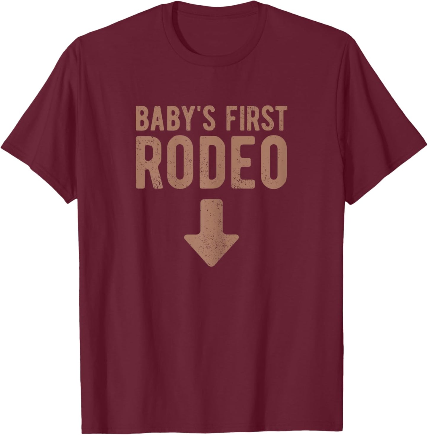Pregnancy Rodeo Outfit Funny Mom To Be Pregnancy Rodeo T-Shirt - T-Shirt | Maroon