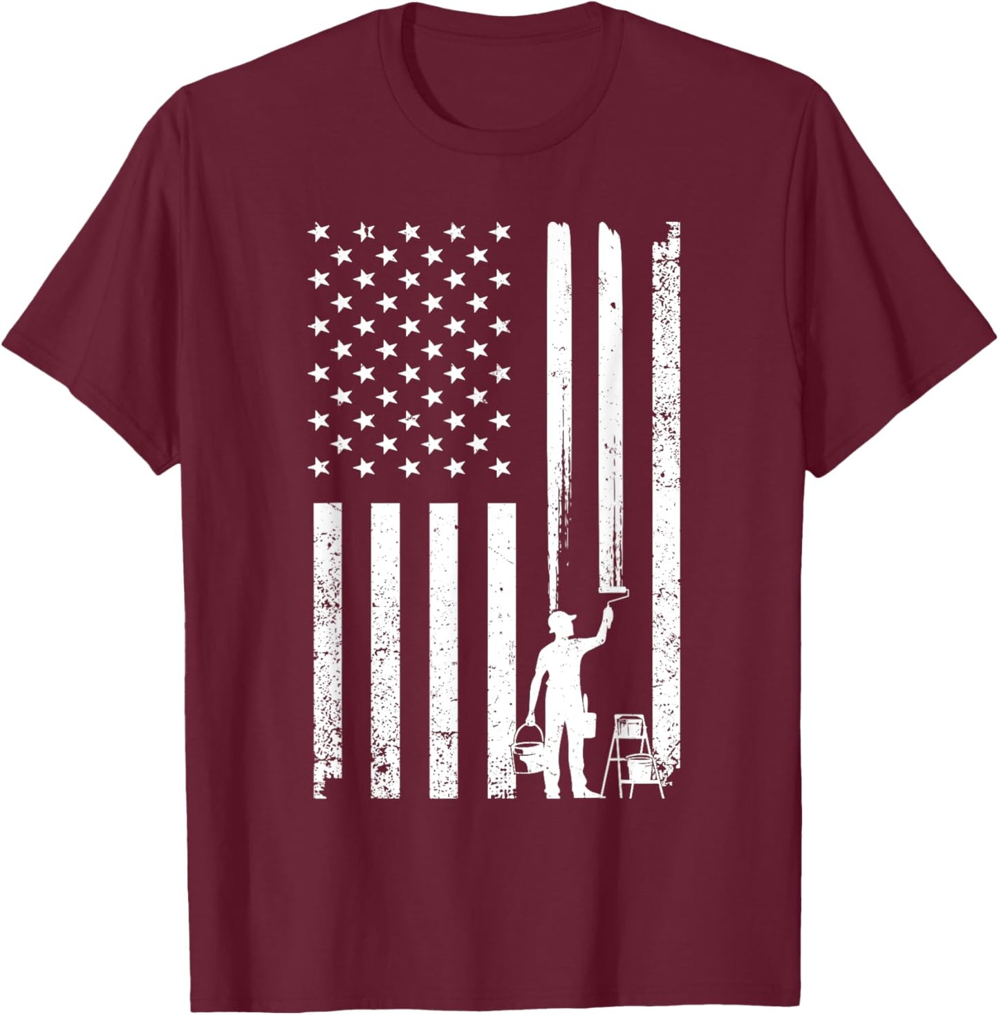 Cool Painter Art Women Painting Job House Painter T-Shirt - T-Shirt | Maroon
