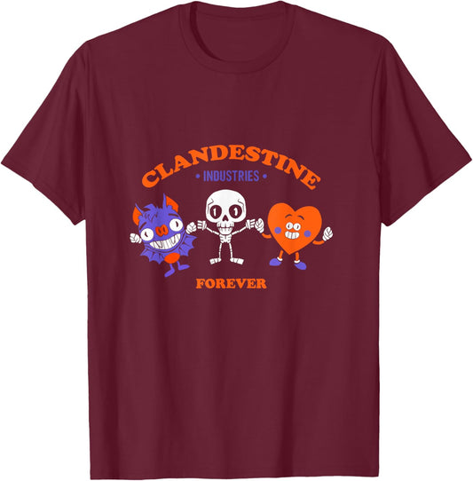 Funny Halloween Design T-Shirt - T-Shirt | Maroon