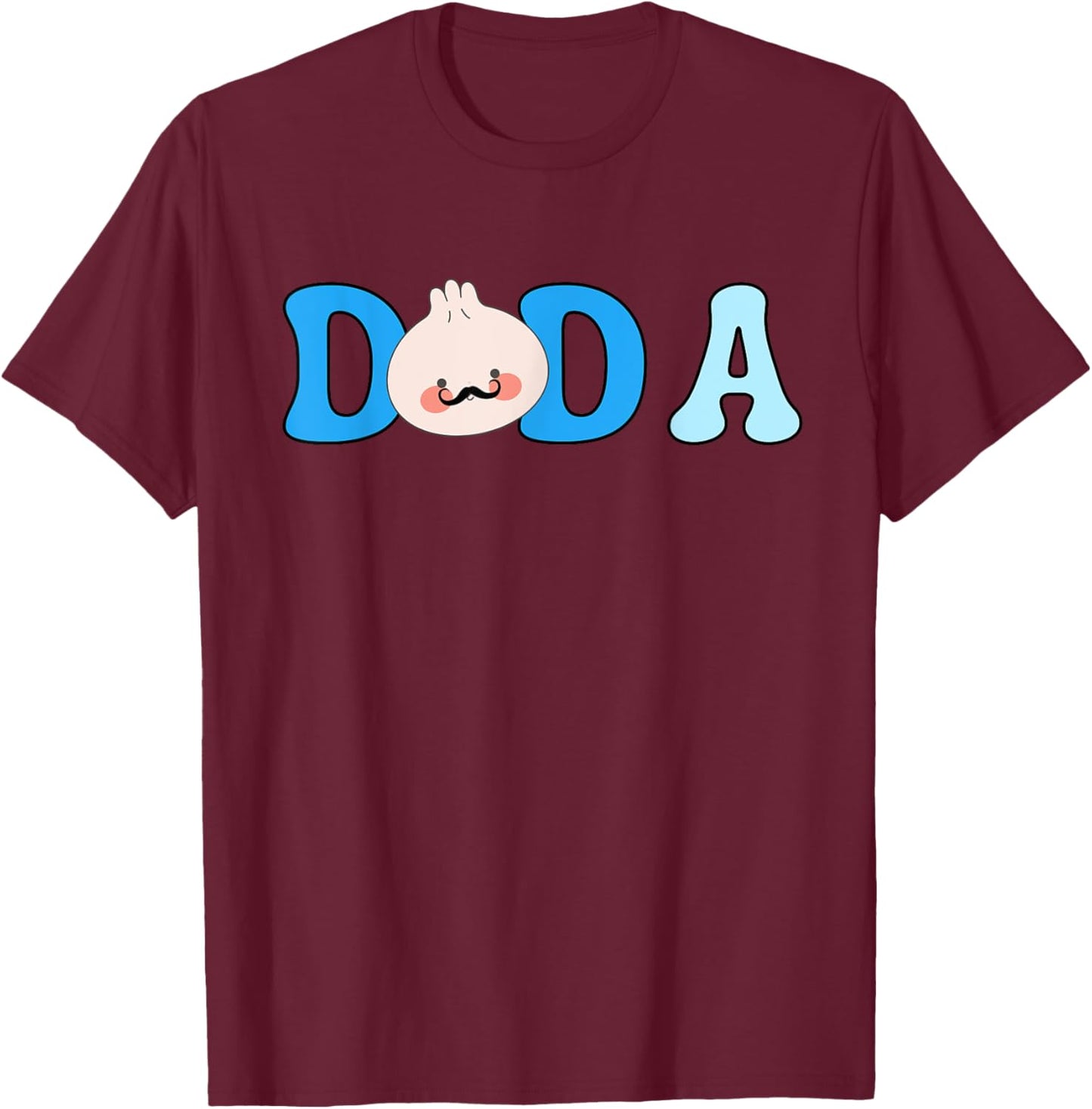 Dada Of The Dumpling First Birthday Baby Matching Top T-Shirt - T-Shirt | Maroon