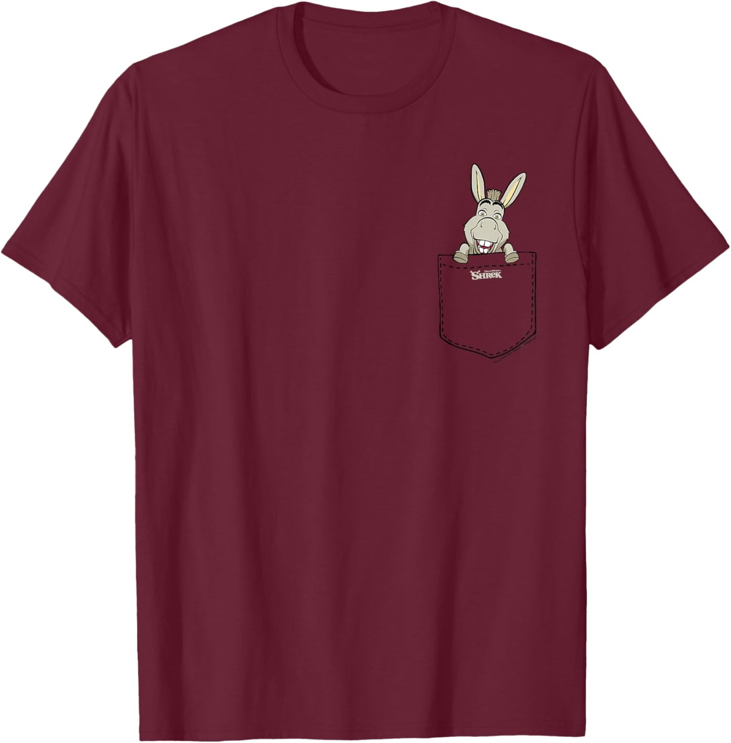 Shrek Donkey In My Pocket Hit T-Shirt - T-Shirt | Maroon