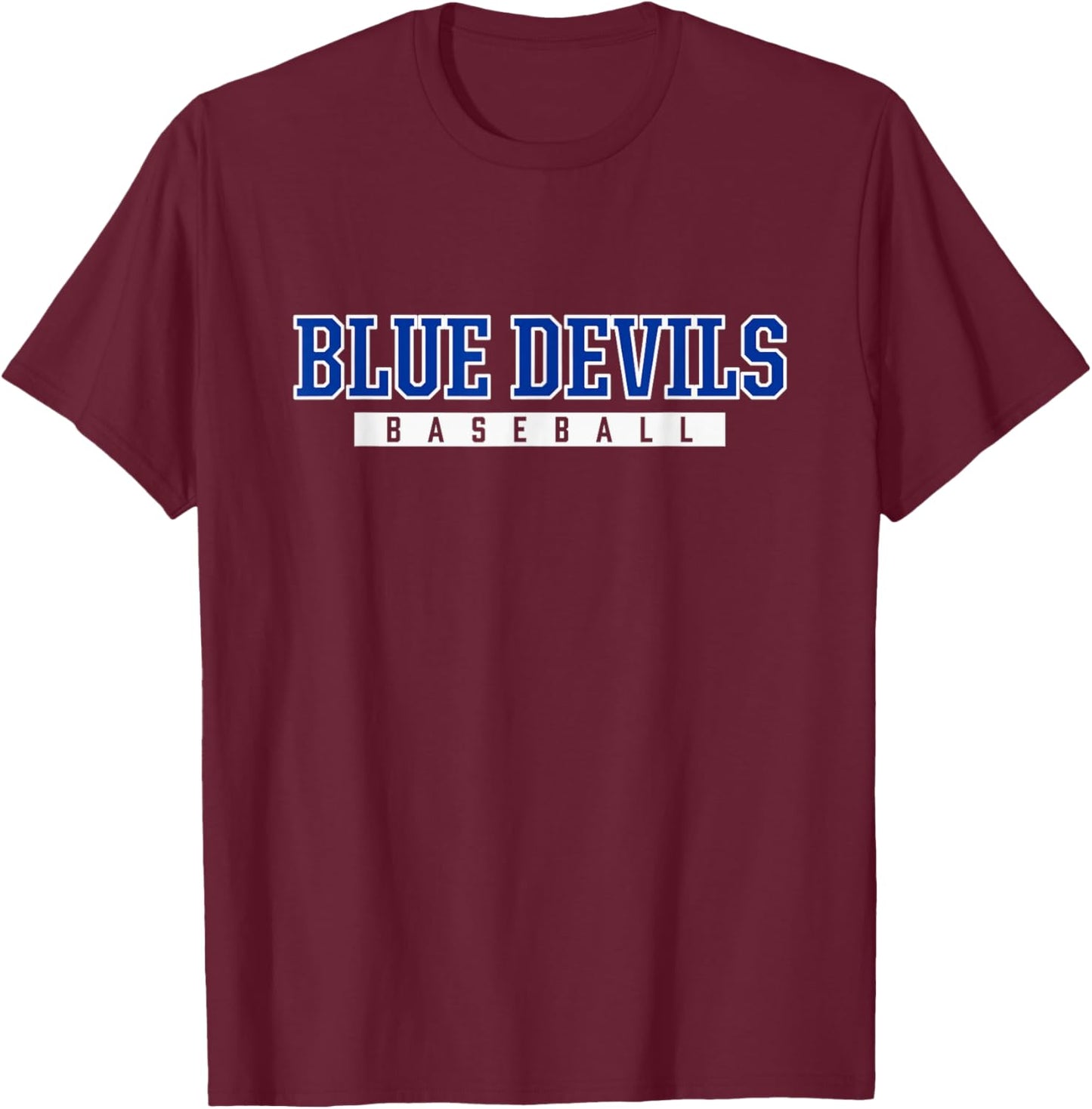 Etowah Blue Devils Baseball T-Shirt - T-Shirt | Maroon