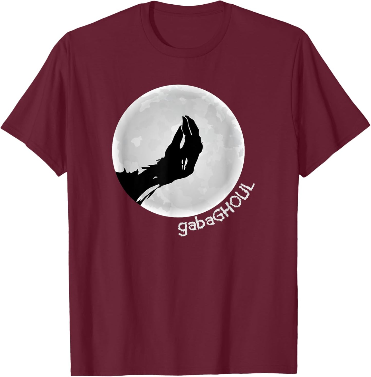 Gabaghoul, Funny Italian Halloween Ghoul, Ghost T-Shirt - T-Shirt | Maroon