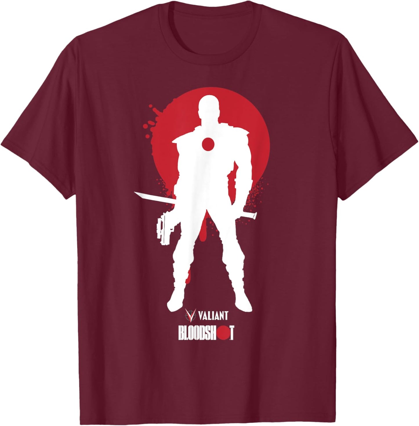 Valiant - Designs Bloodshot, a Digital Soldier T-Shirt - T-Shirt | Maroon