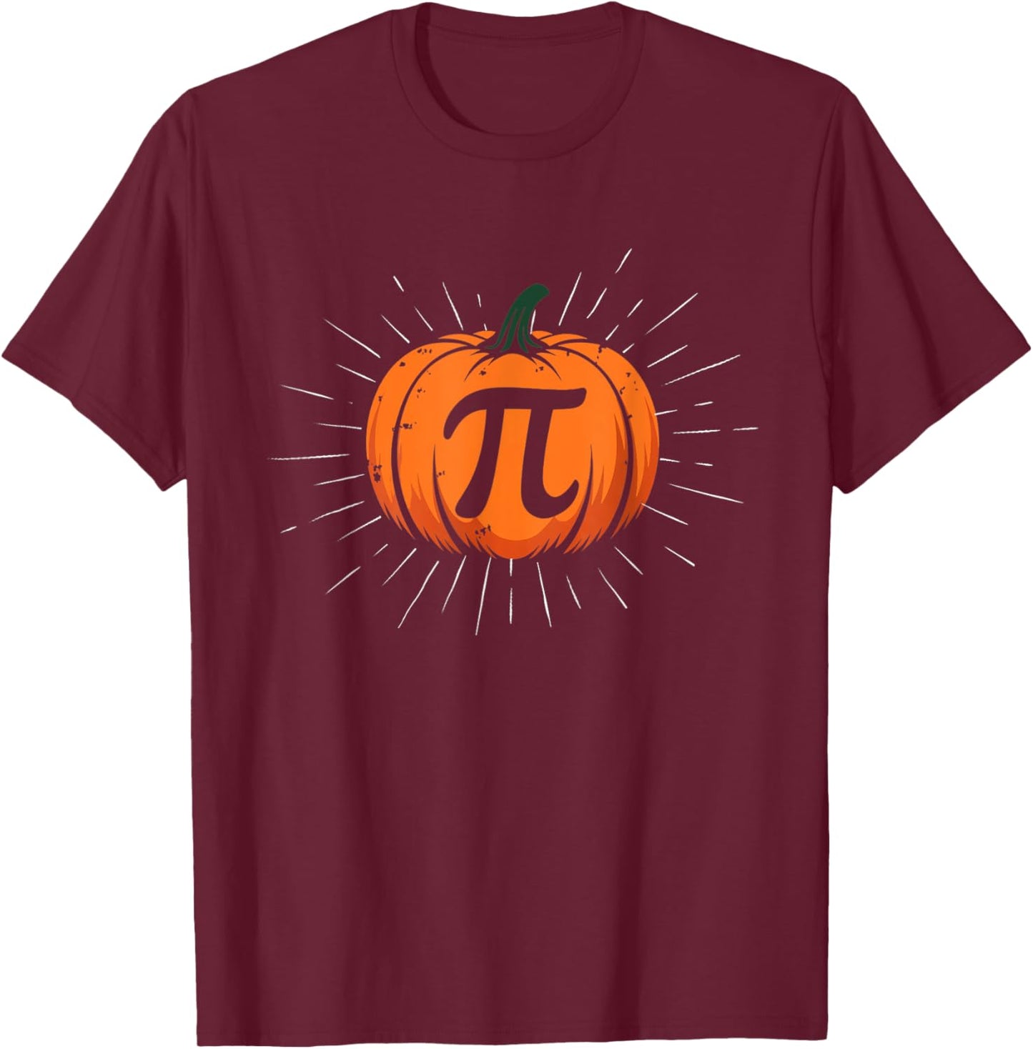 Pumpkin Pie Math Funny Halloween Thanksgiving Pi Day Kids T-Shirt - T-Shirt | Maroon