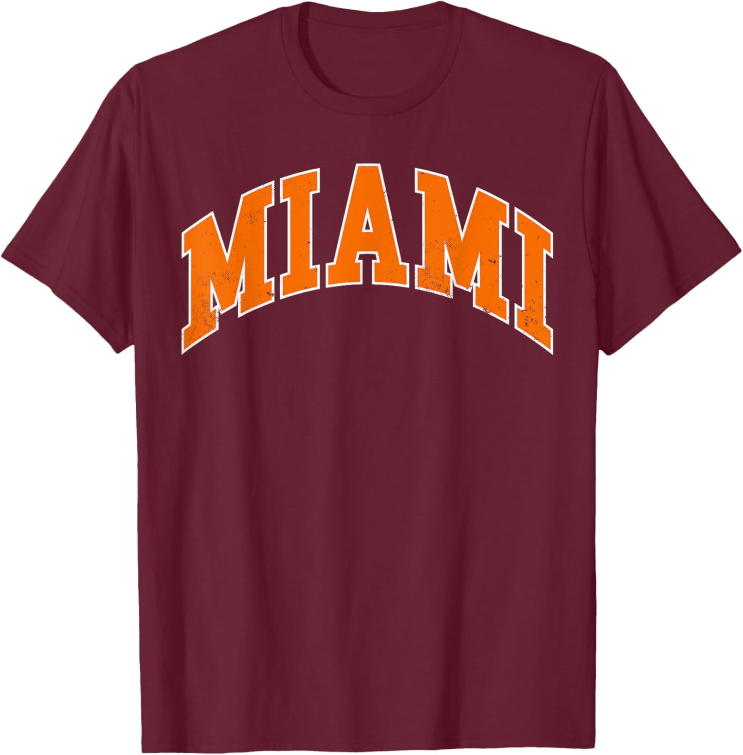 Miami retro city T-Shirt - T-Shirt | Maroon