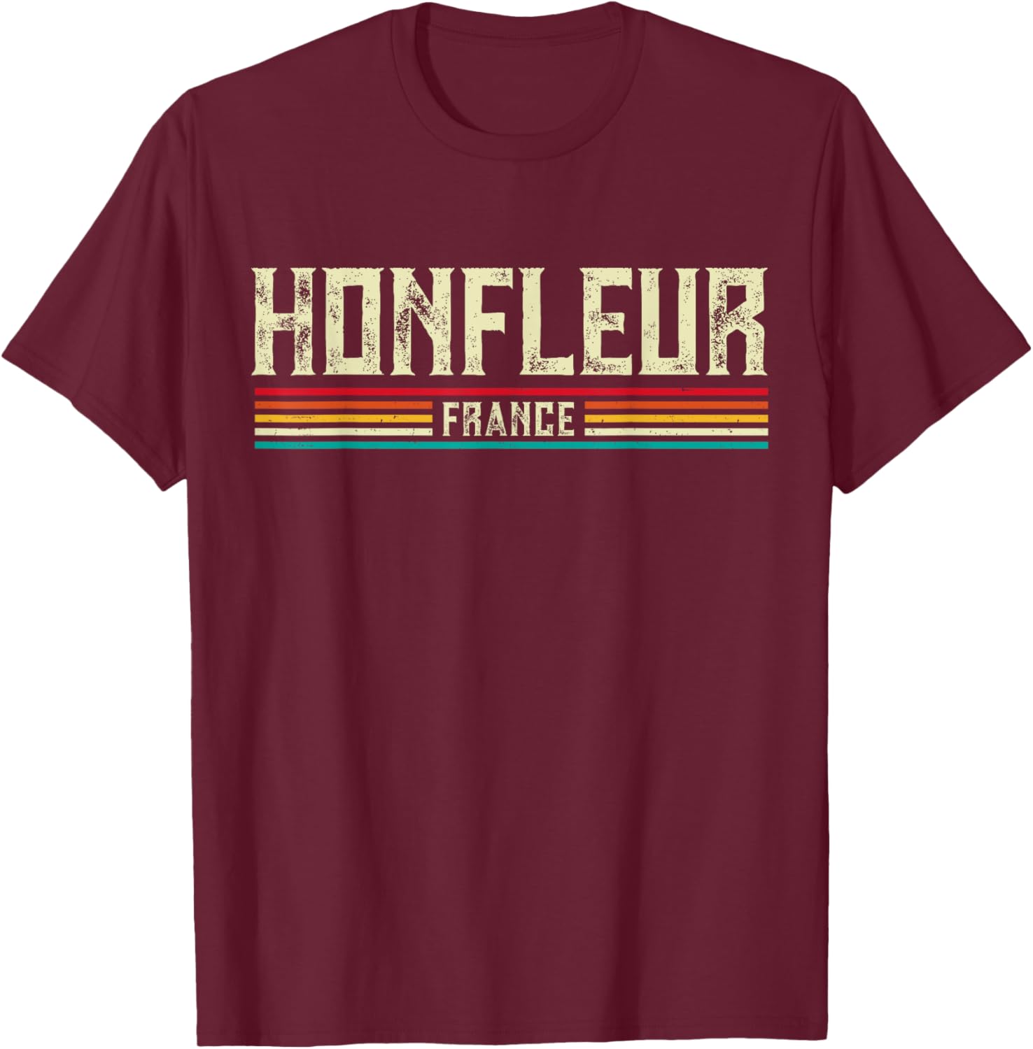 Honfleur France T-Shirt - T-Shirt | Maroon