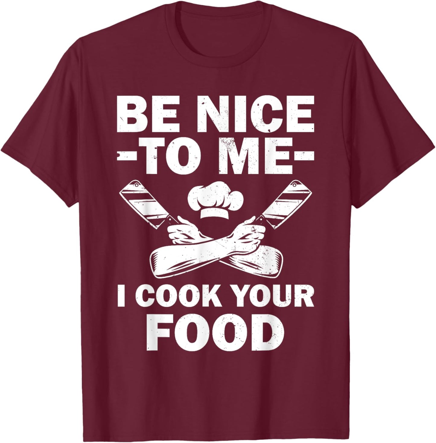 Funny Chef Design Women Cooking Culinary Cook Chef T-Shirt - T-Shirt | Maroon