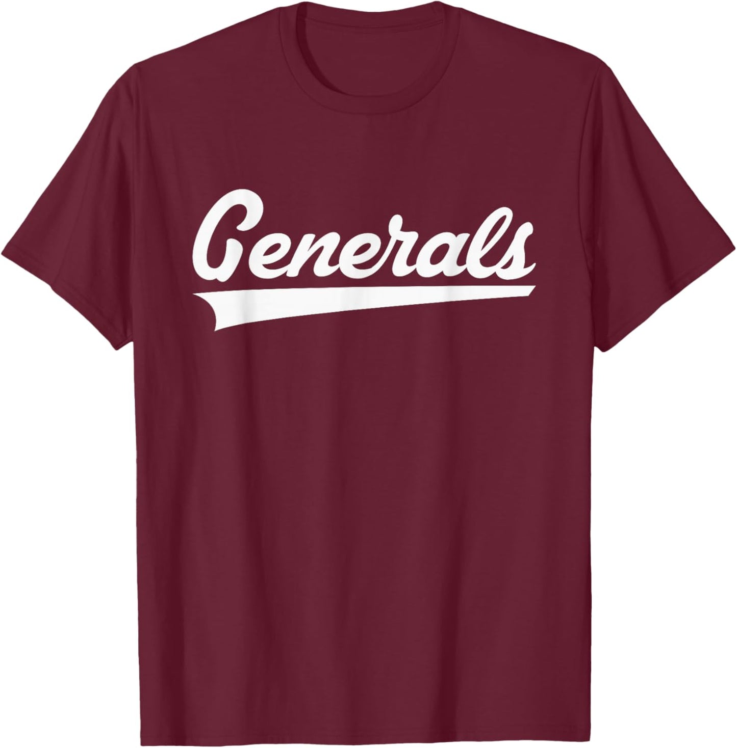 Anthony Wayne Generals Vintage Swoosh T-Shirt - T-Shirt | Maroon