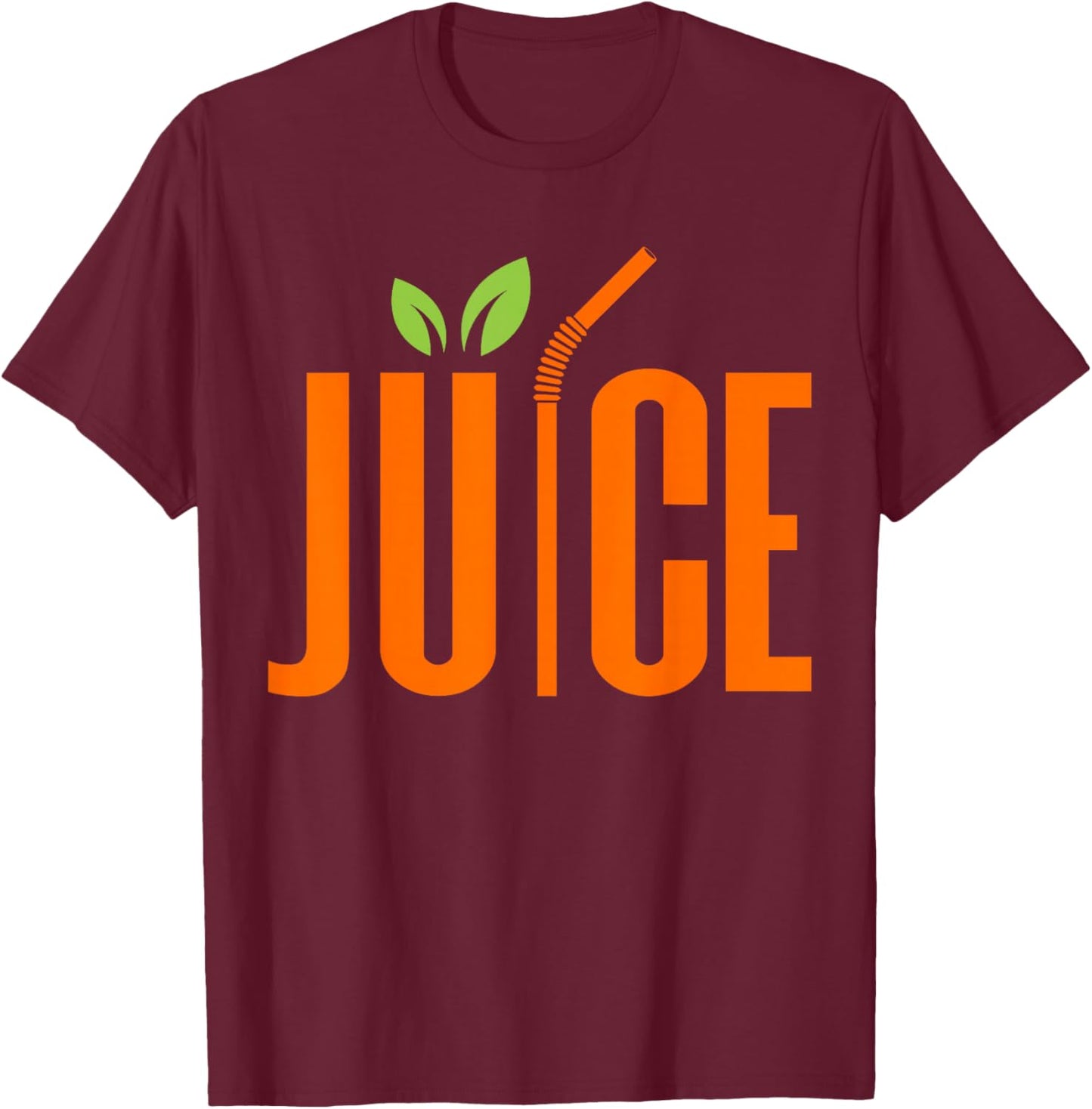 Orange Juice Fruit Summer Drink T-Shirt - T-Shirt | Maroon