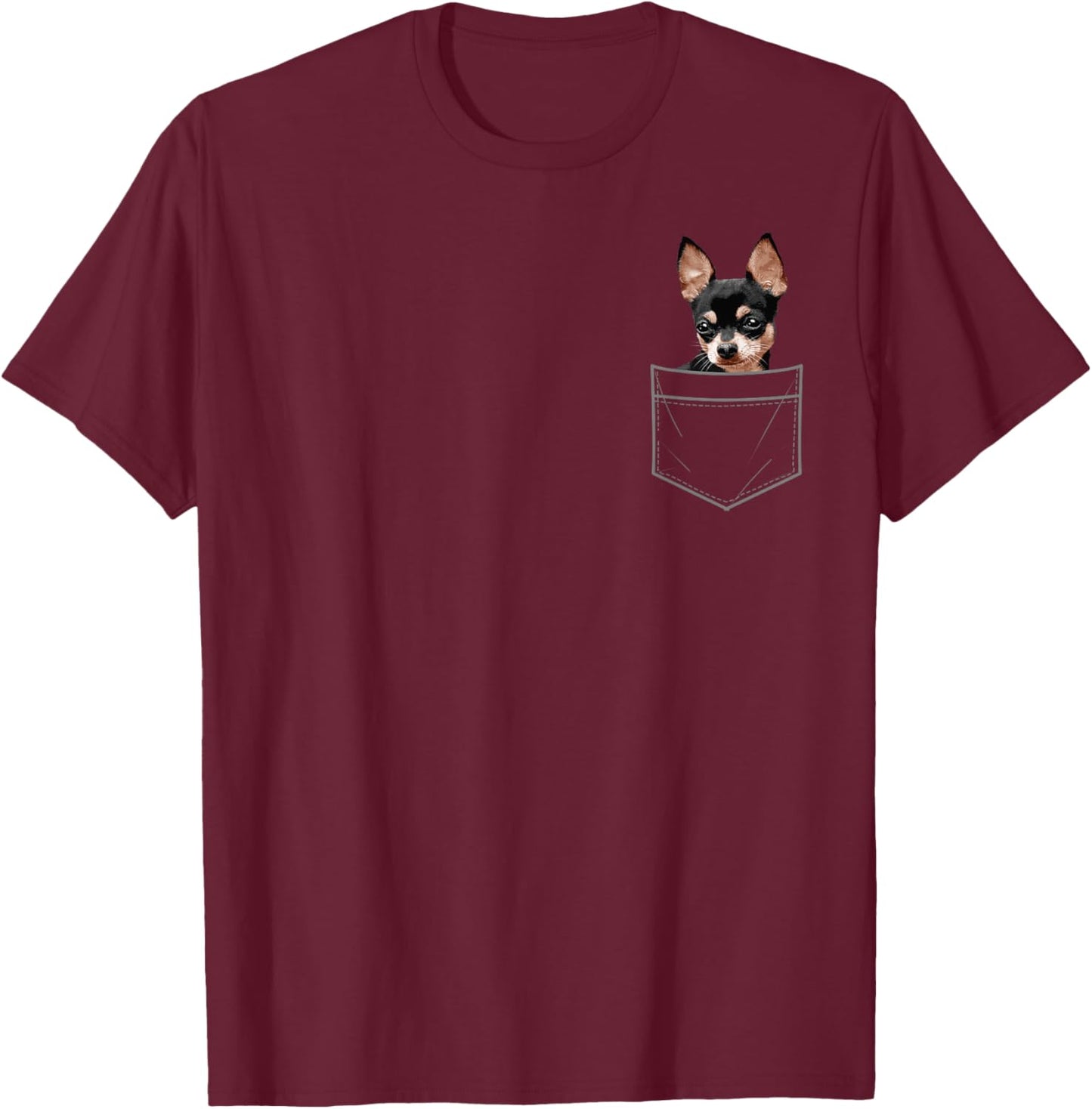 Cool Chihuahua Design Women Kids Dog Chihuahua Lover T-Shirt - T-Shirt | Maroon