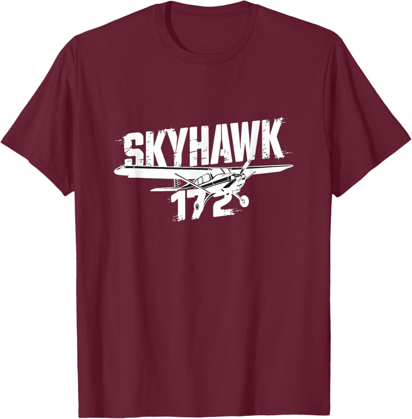 C172 Skyhawk C-172 Airplane Classic Vintage Aviation Pilot T-Shirt - T-Shirt | Maroon