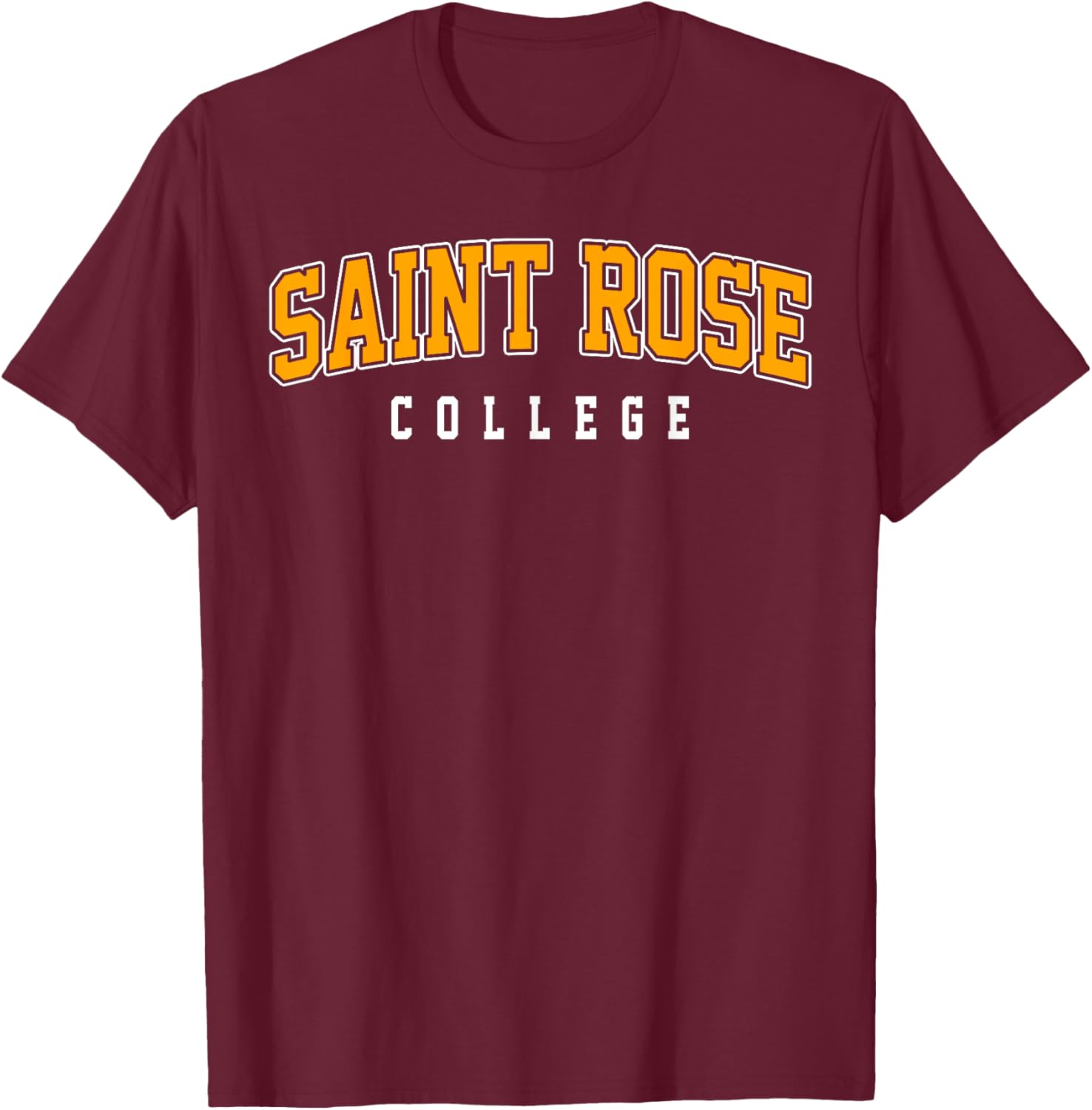 The College of Saint Rose Arch Vintage Sports Design Men T-Shirt - T-Shirt | Maroon