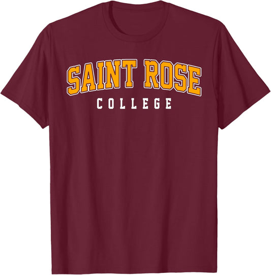 The College of Saint Rose Arch Vintage Sports Design Men T-Shirt - T-Shirt | Maroon