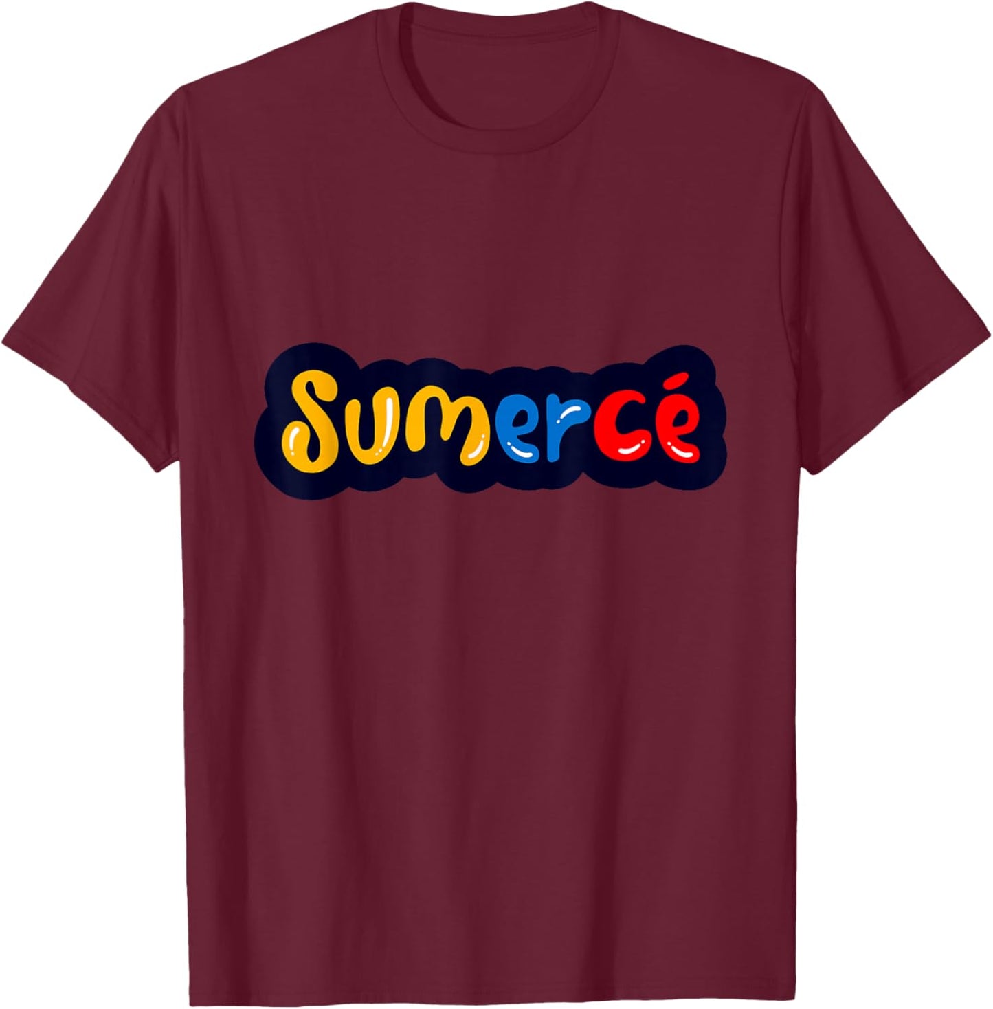Sumercé Colombia Graphic Apparel T-Shirt - T-Shirt | Maroon