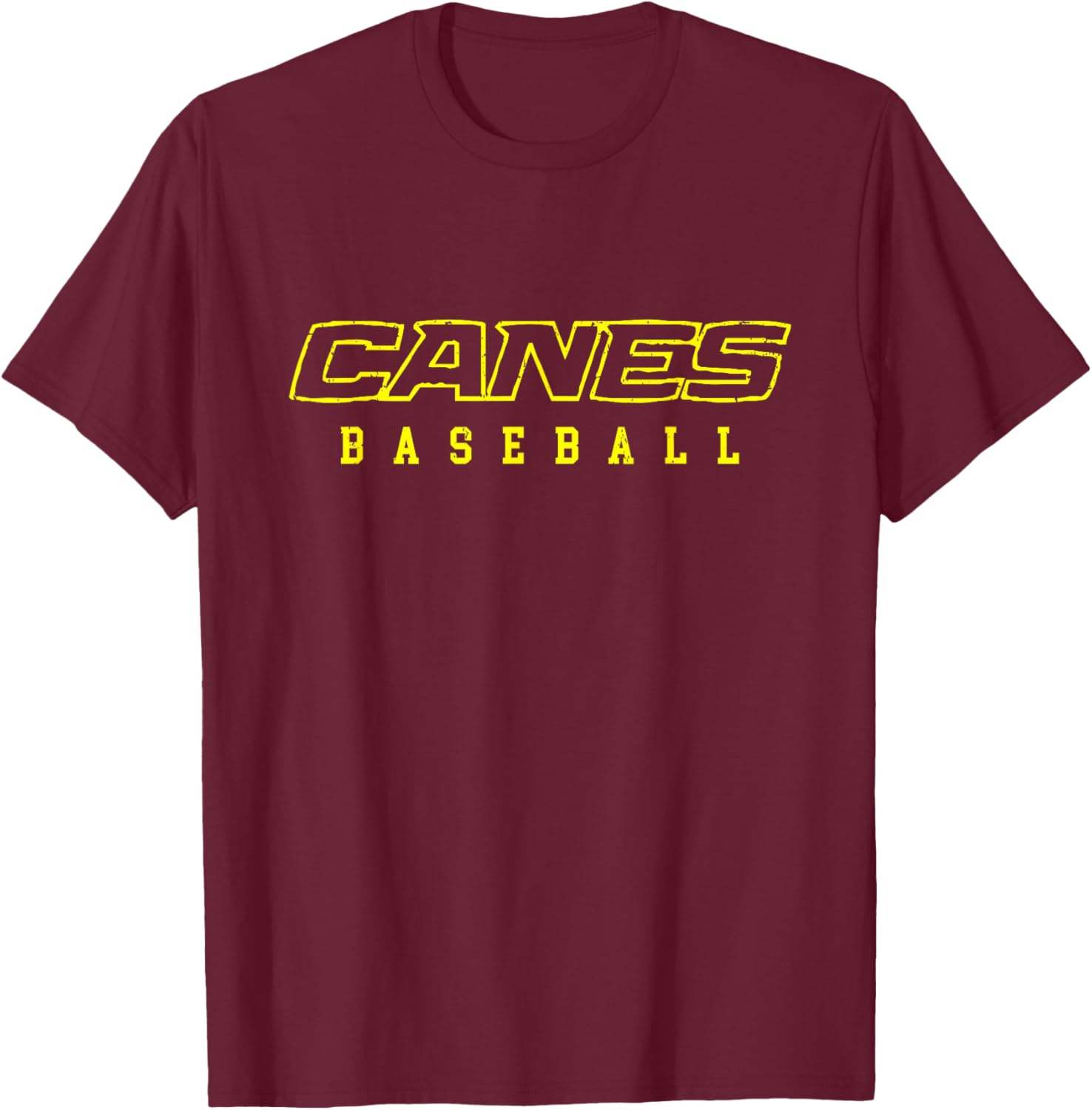 AS Canes Baseball Sports T-Shirt - T-Shirt | Maroon
