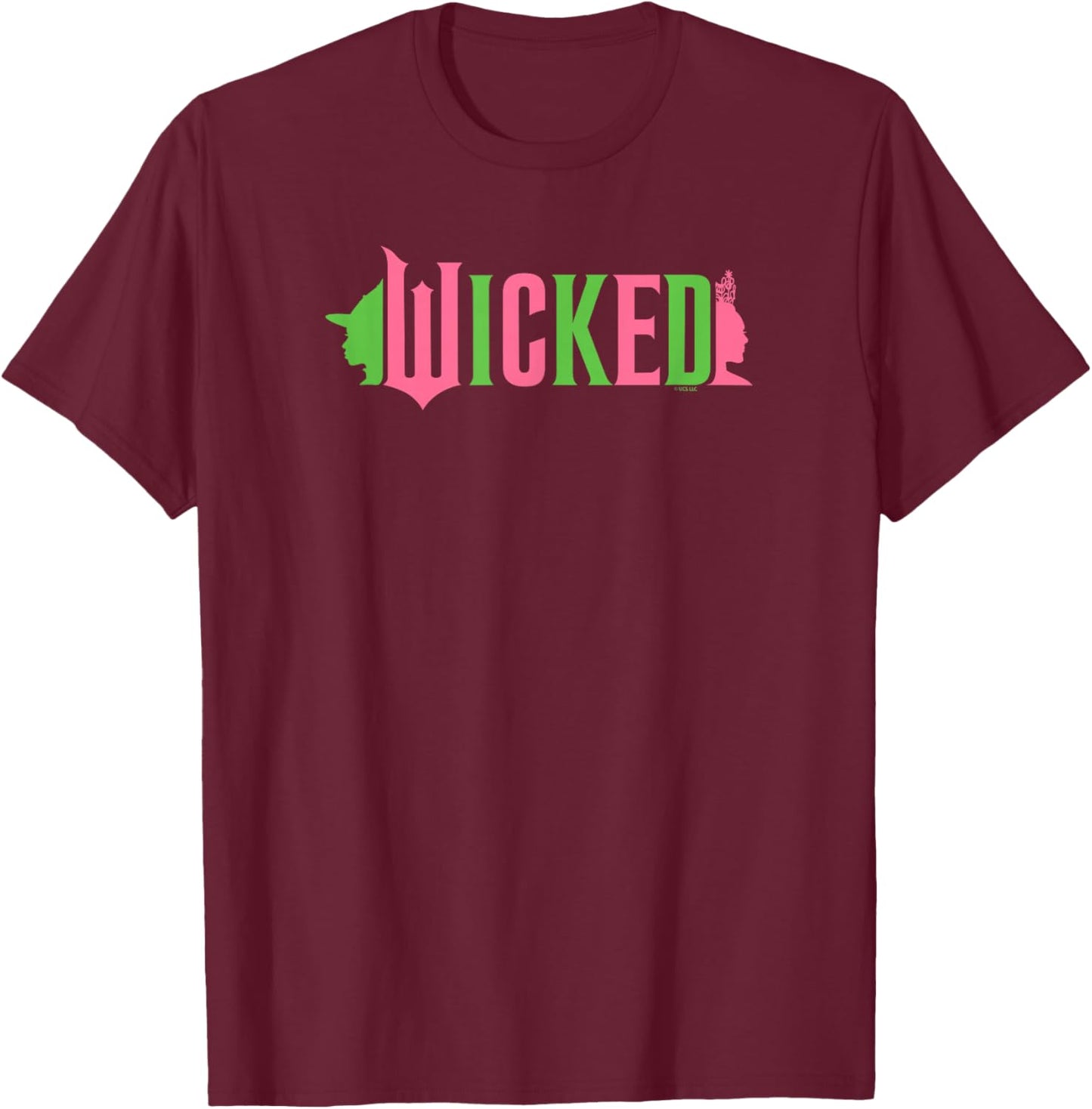 Wicked Pink & Green T-Shirt - T-Shirt | Maroon