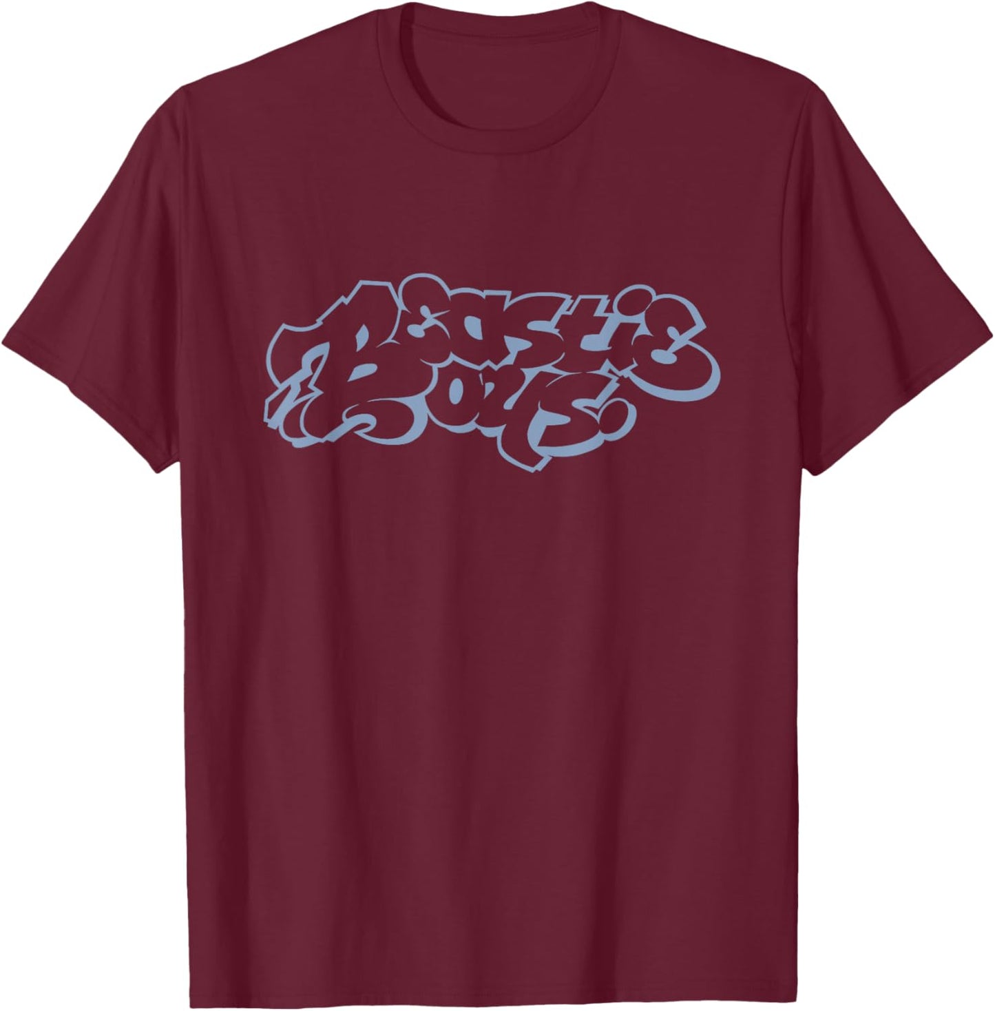 Official Beastie Boys Bubble Logo T-Shirt - T-Shirt | Maroon
