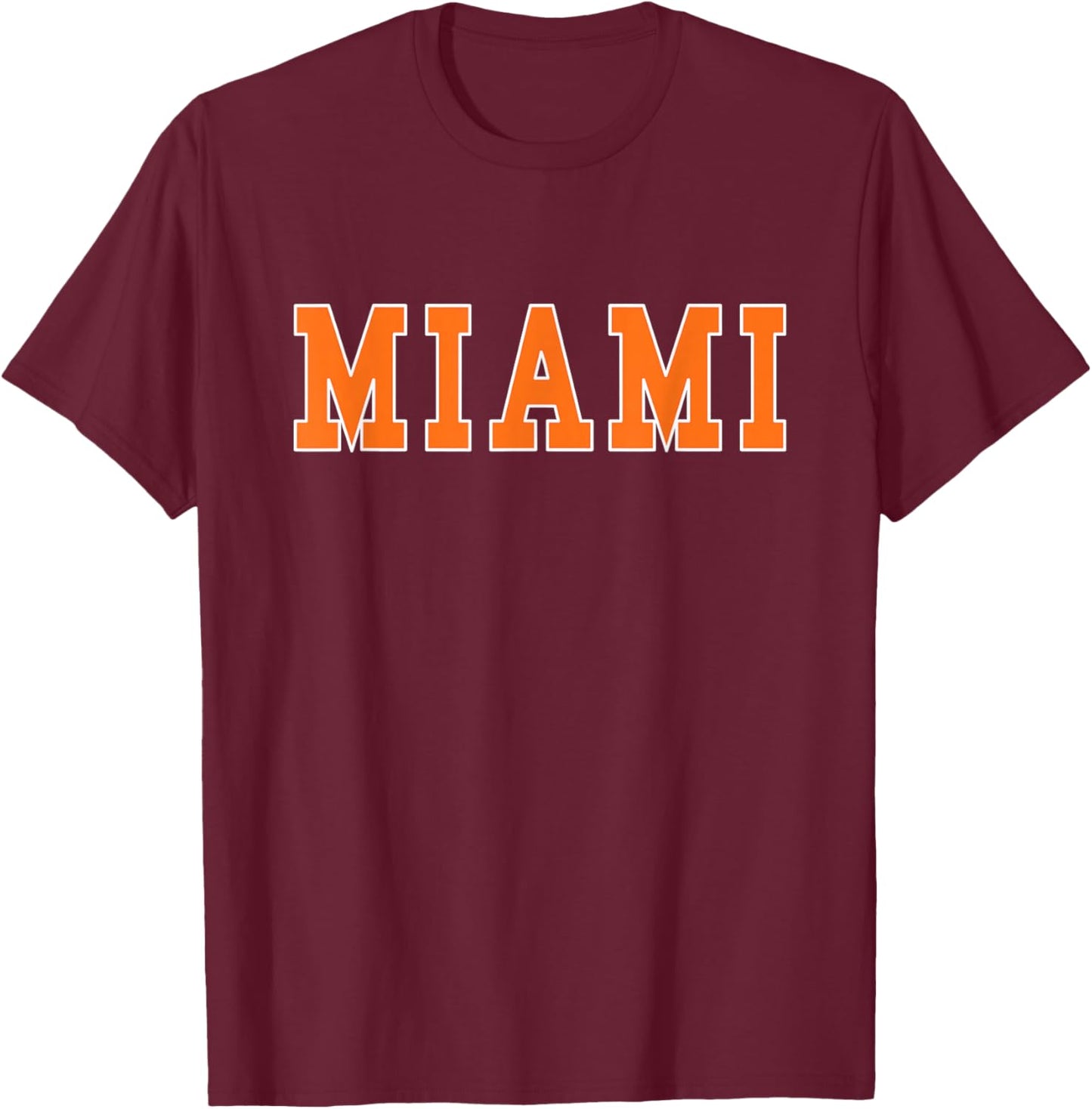MIAMI - Throwback Design - Classic T-Shirt - T-Shirt | Maroon