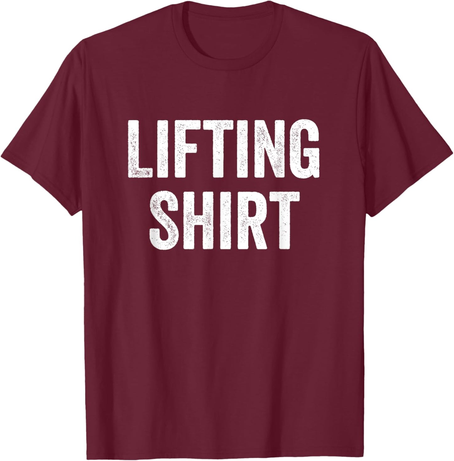 Gym Fitness Bodybuilding Lifting T-Shirt - T-Shirt | Maroon