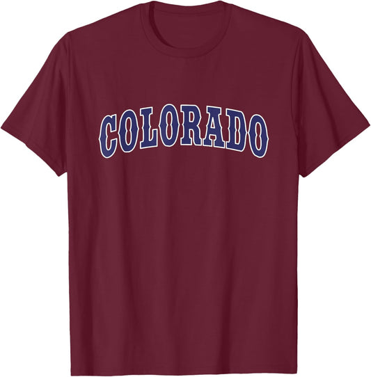 Colorado - Throwback Design - Classic T-Shirt - T-Shirt | Maroon