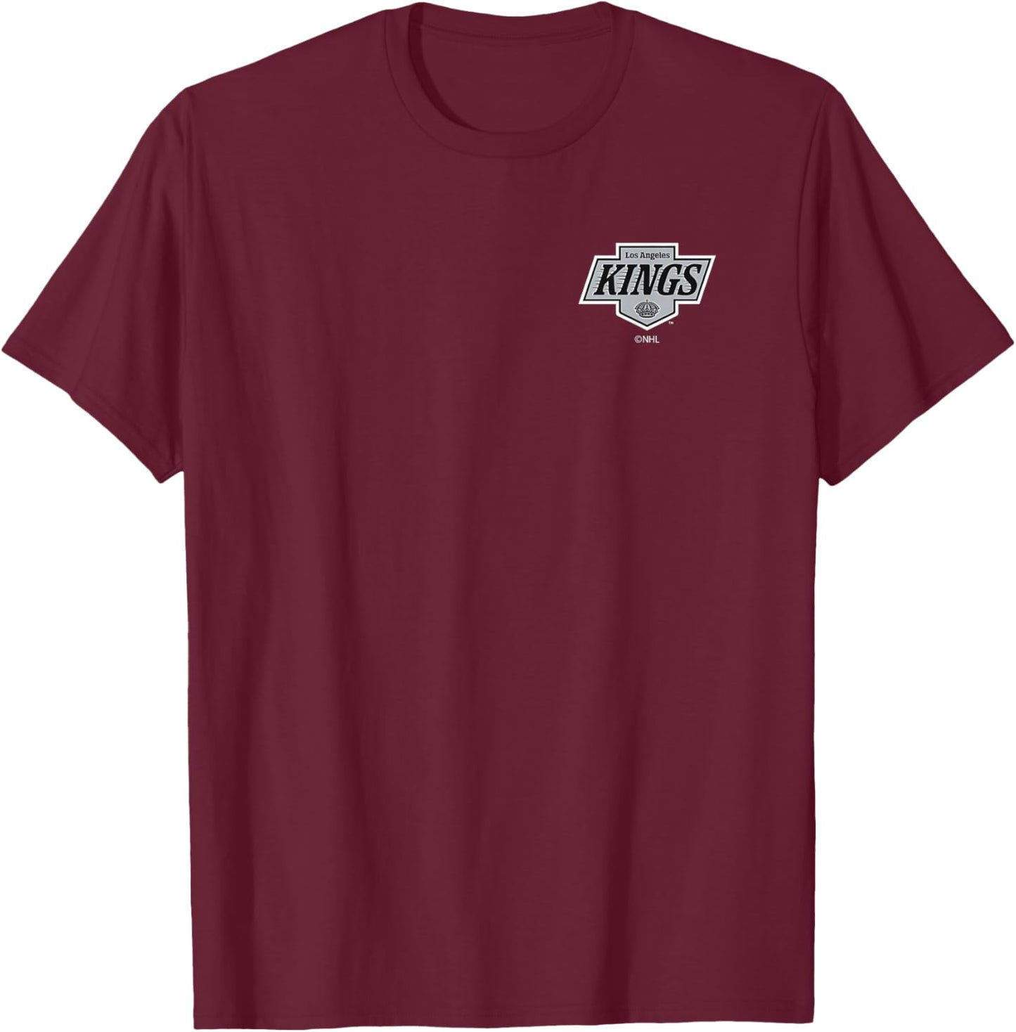 Los Angeles Kings Support Dark Heather Officially Licensed T-Shirt - T-Shirt | Maroon