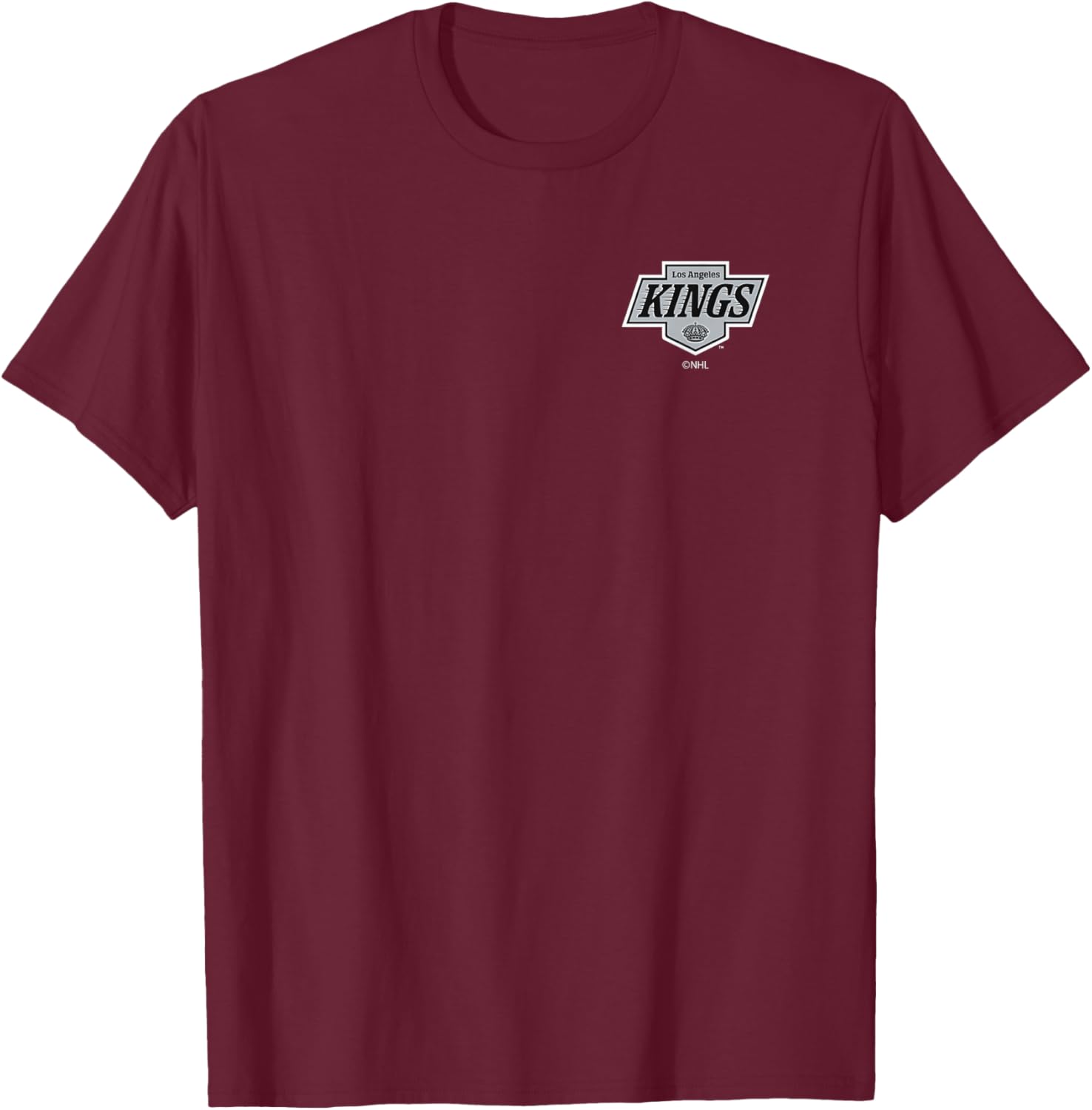 Los Angeles Kings Support Dark Heather Officially Licensed T-Shirt - T-Shirt | Maroon