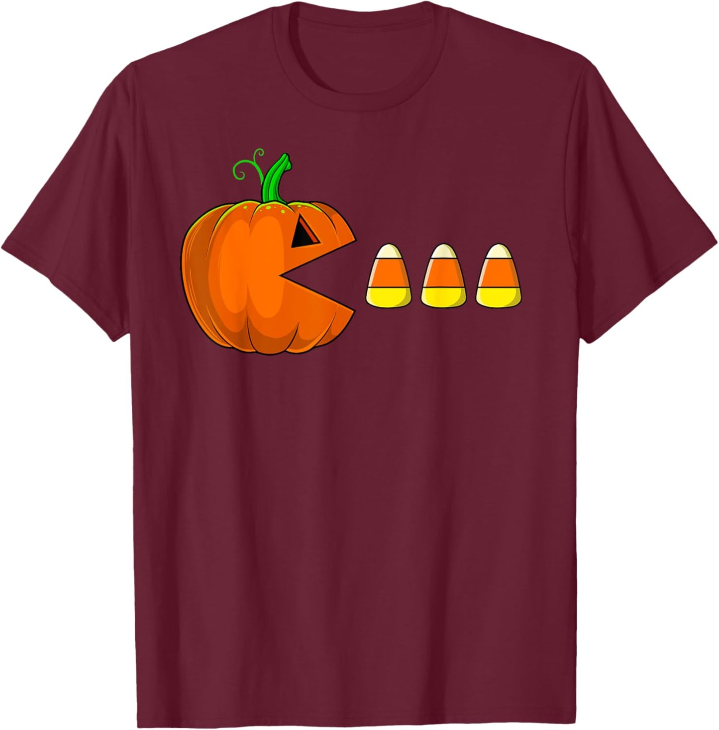 Halloween Pumpkin Funny Candy Corn Ghosts Boys Kids Men T-Shirt - T-Shirt | Maroon