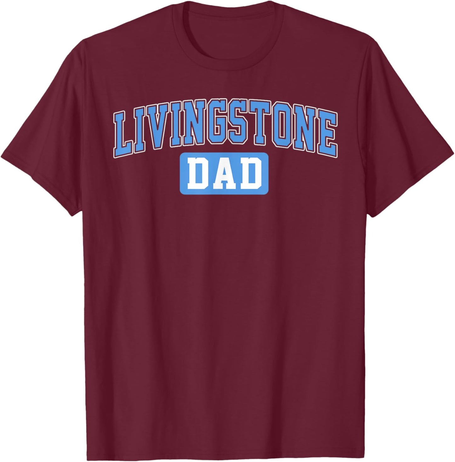 Livingstone College Dad Arch Vintage Design for Father Men T-Shirt - T-Shirt | Maroon
