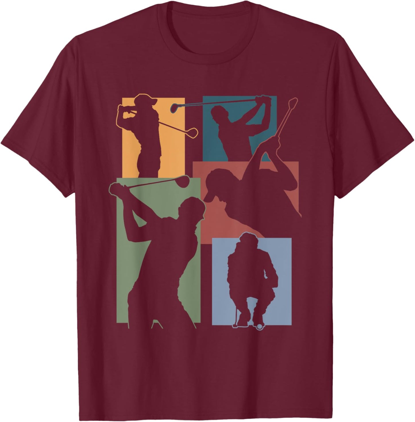 Funny Golf Player Cool Golfer Golfing Game Enthusiast Outfit T-Shirt - T-Shirt | Maroon