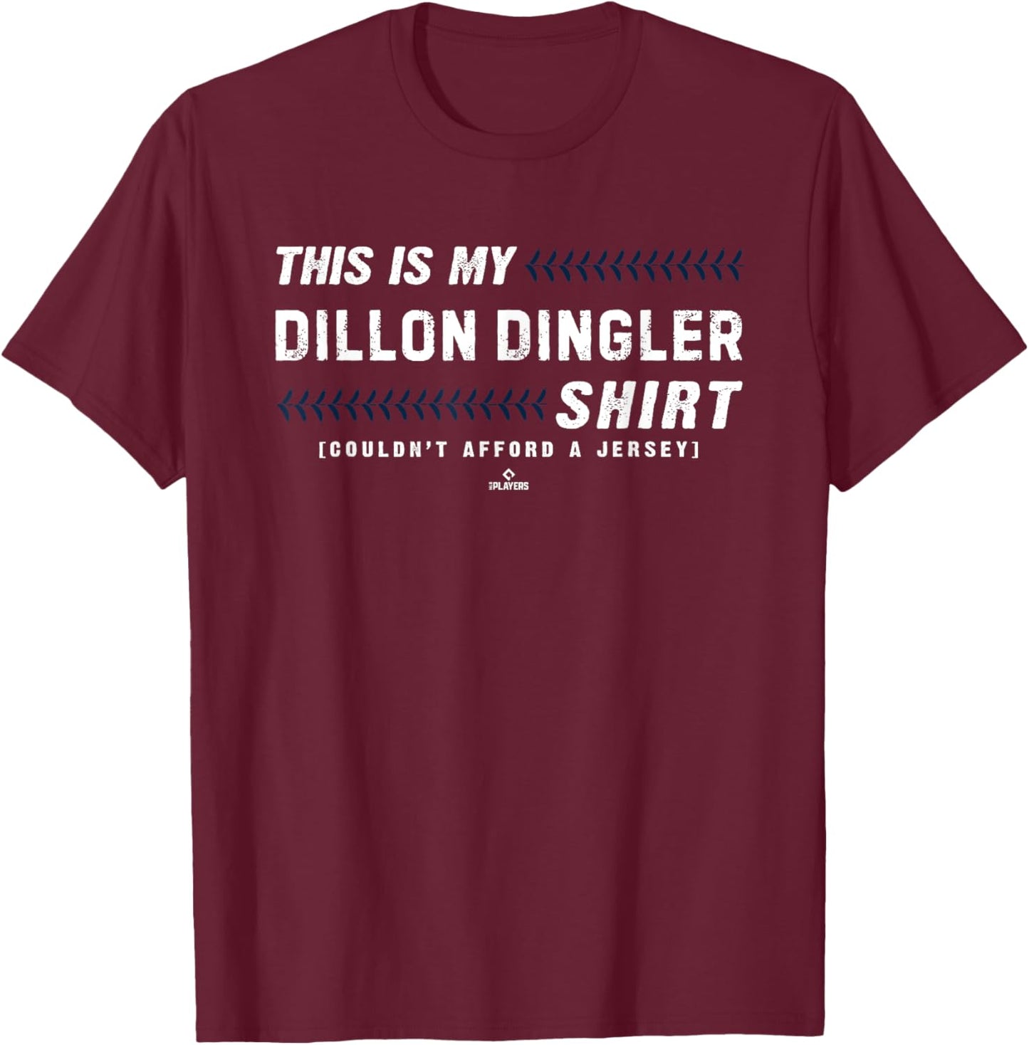 This Is My Shirt for Dillon Dingler Detroit Baseball MLBPA T-Shirt - T-Shirt | Maroon