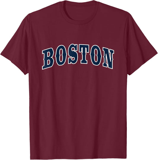 BOSTON - hometown Pride - Throwback Design - Classic T-Shirt - T-Shirt | Maroon