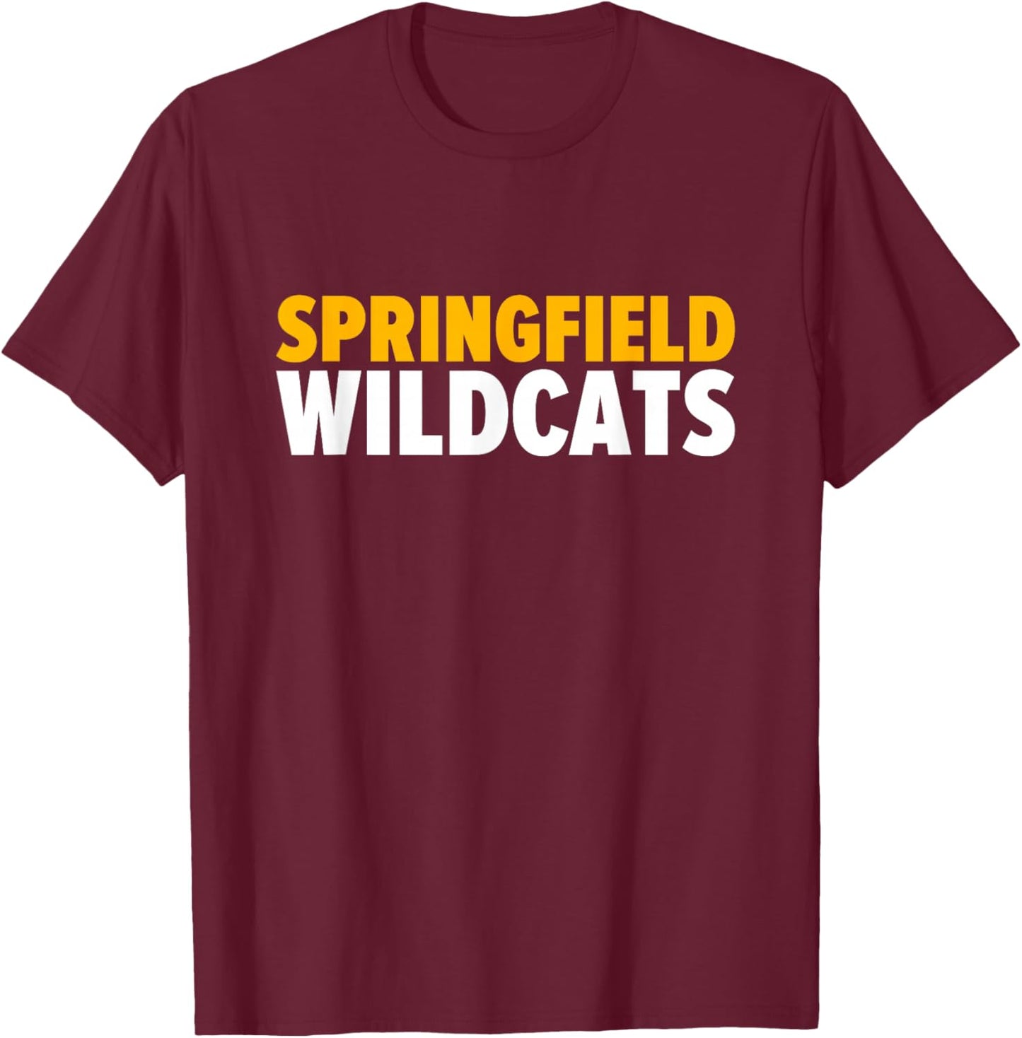 Springfield Wildcats Bold T-Shirt - T-Shirt | Maroon