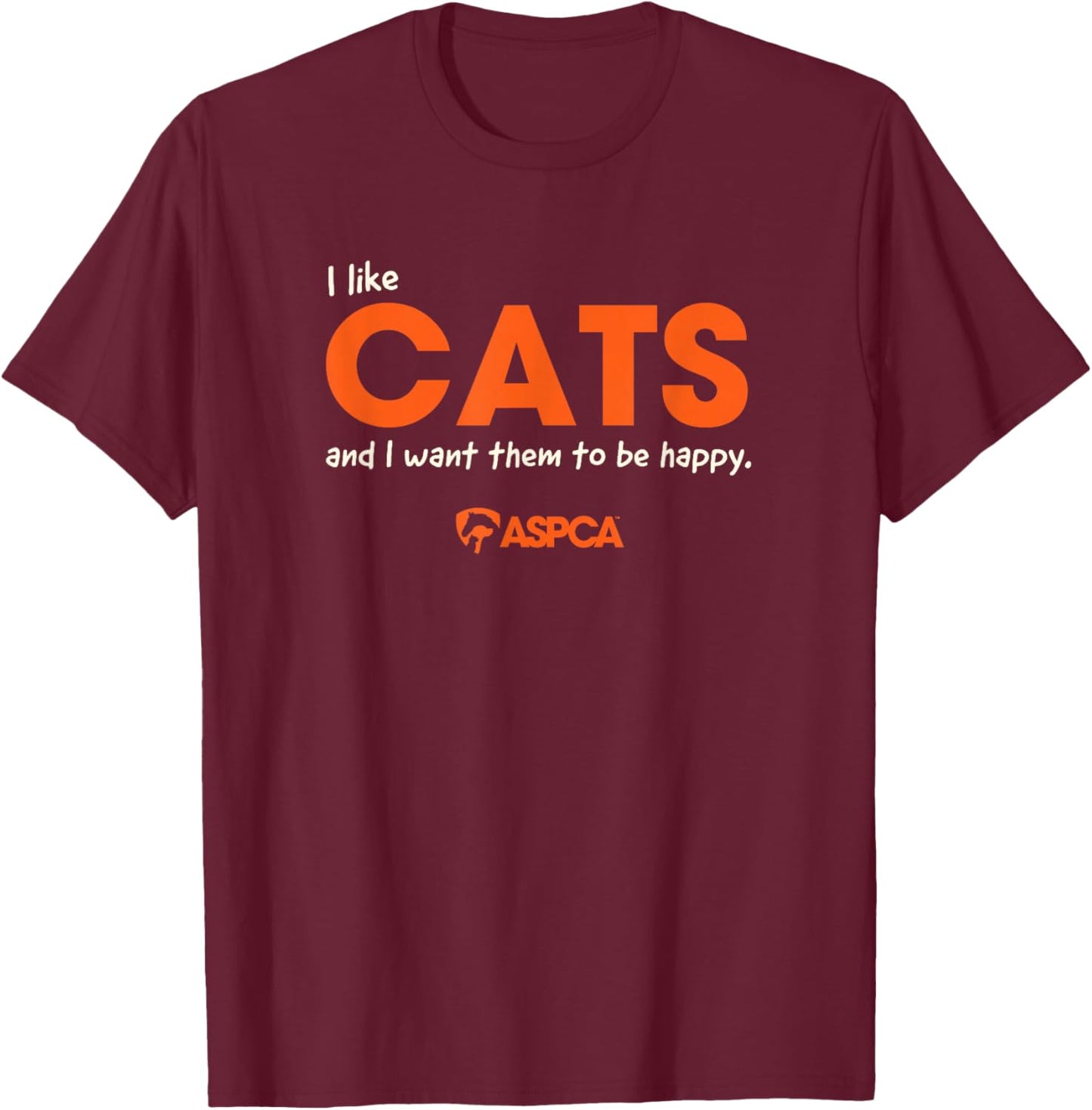 I Like Cats T-Shirt - T-Shirt | Maroon