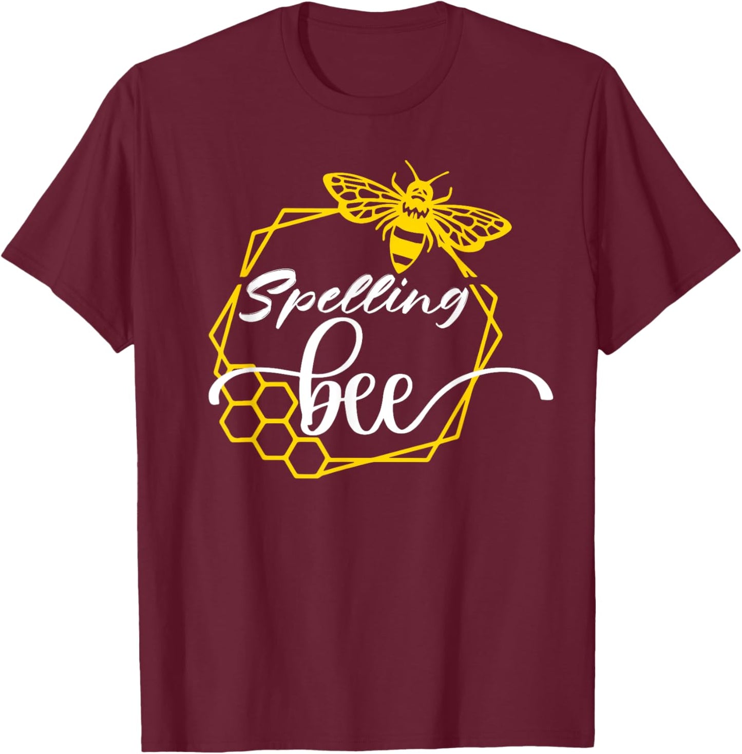 Spelling Bee Funny Halloween Costume for Teachers T-Shirt - T-Shirt | Maroon