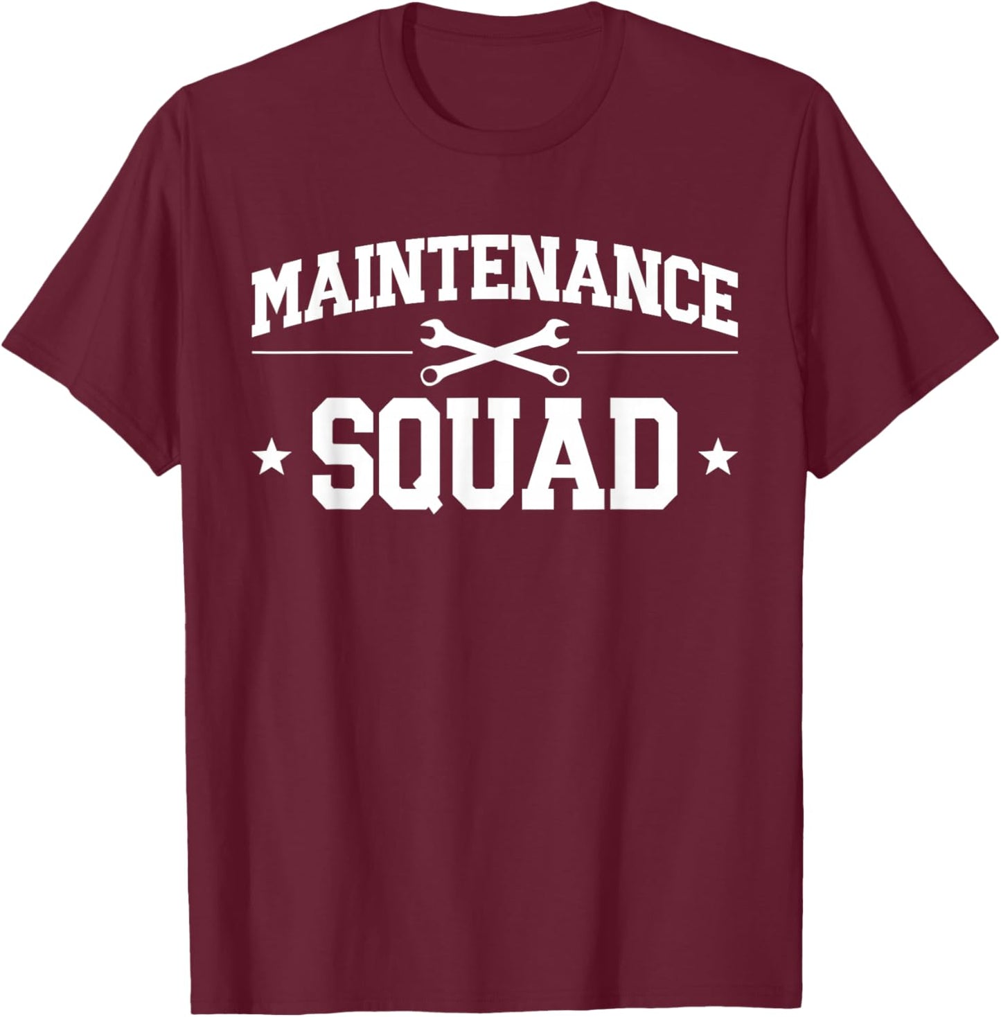 Maintenance Squad Maintenance Technician T-Shirt - T-Shirt | Maroon