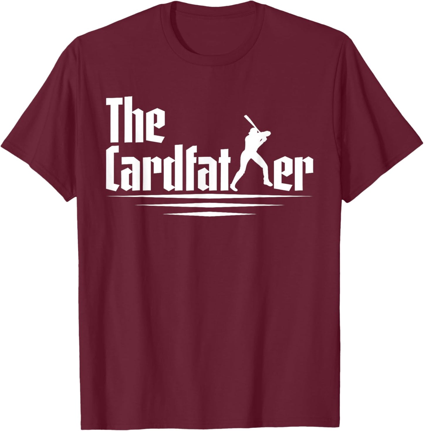 The Cardfather For Baseball Card Collector T-Shirt - T-Shirt | Maroon