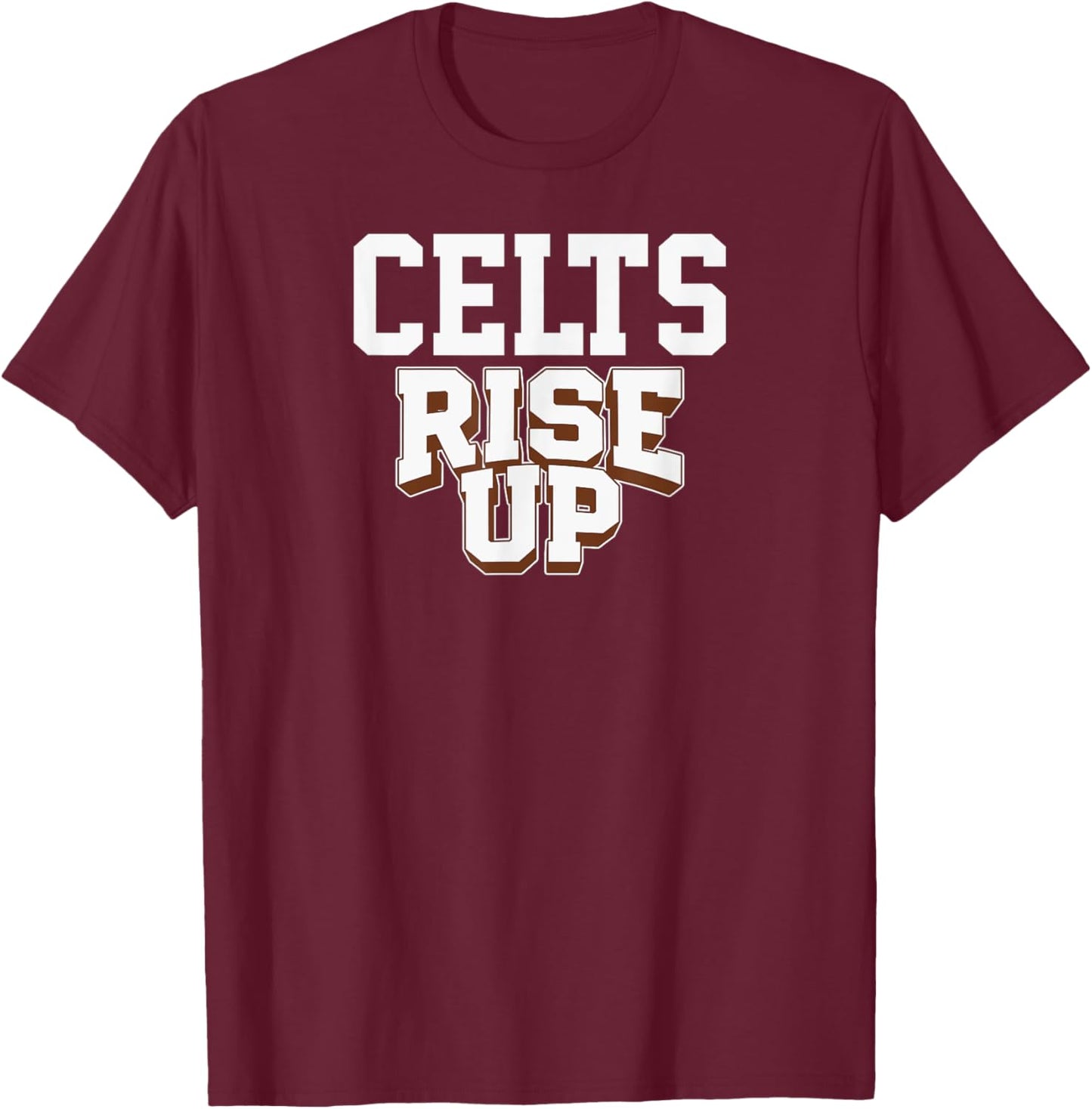 Crespi Carmelite Celts Rise Up HS T-Shirt - T-Shirt | Maroon
