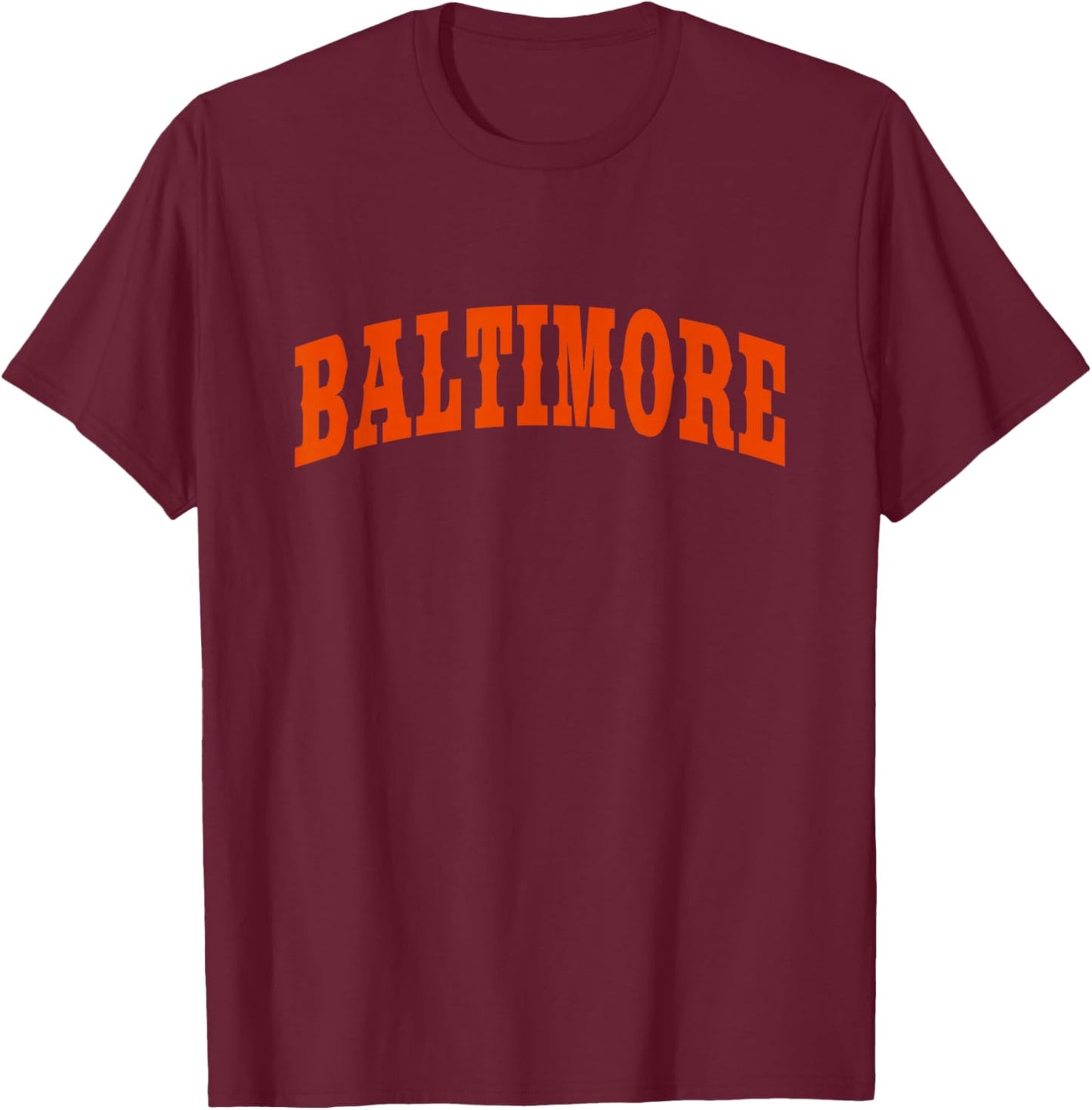 BALTIMORE - Throwback Design - Classic T-Shirt - T-Shirt | Maroon