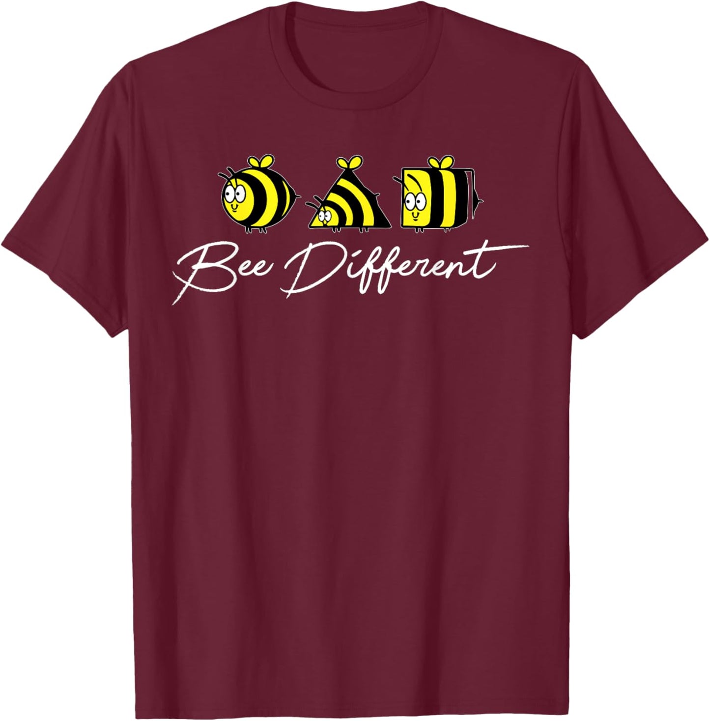 Bee Different - Weird Unique Individuel - Beekeeper T-Shirt - T-Shirt | Maroon